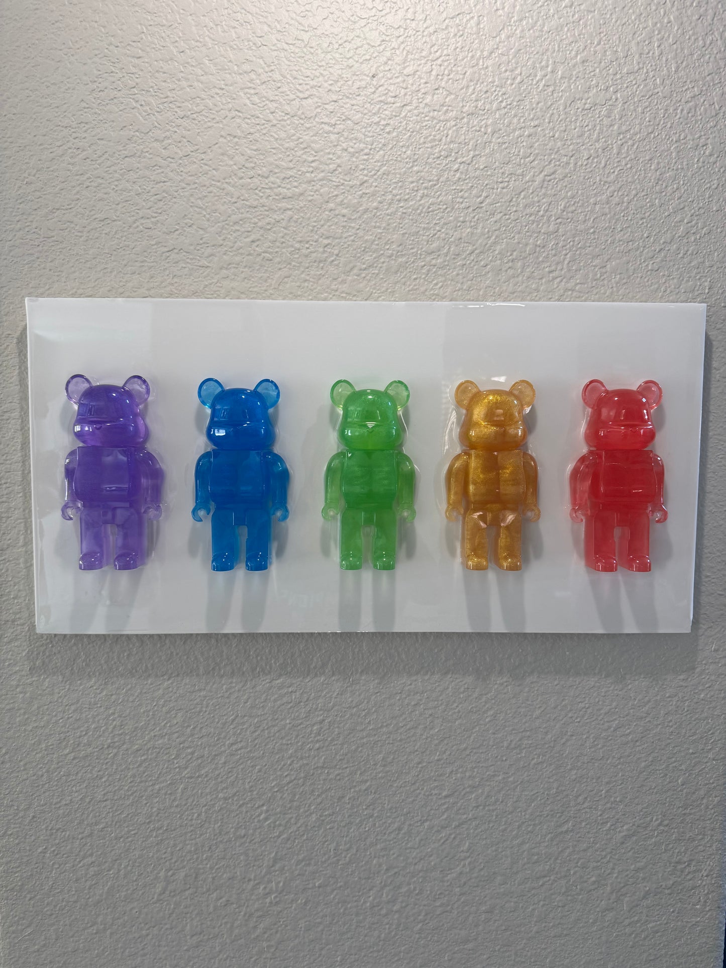 Rainbow Glitter Brick Bears