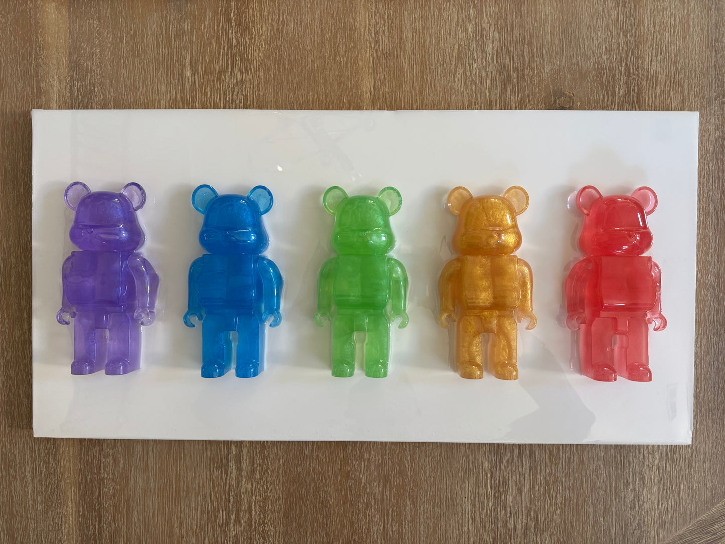 Rainbow Glitter Brick Bears