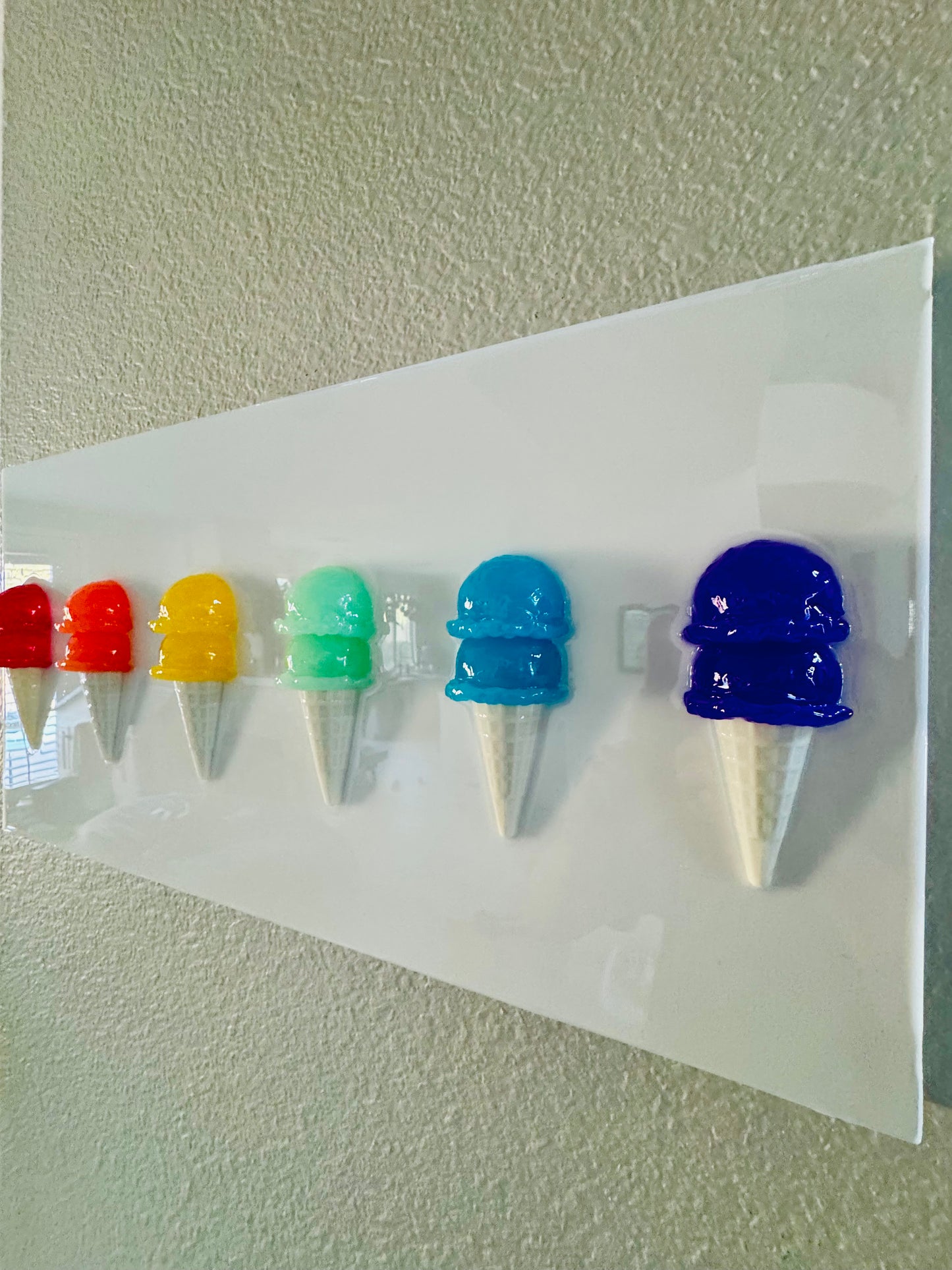 6 Ice Cream Cone Panel, Multi Color