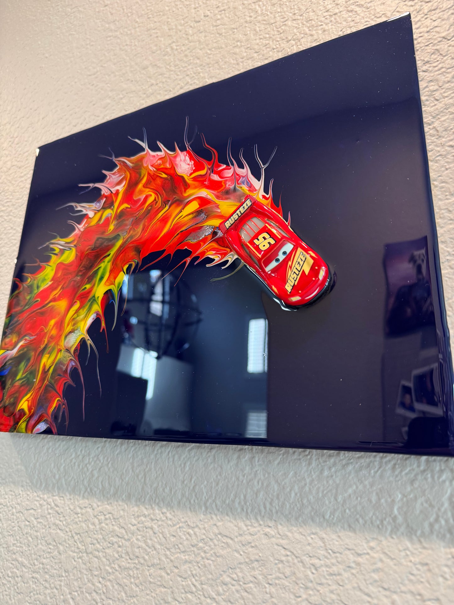 Ka-Chow Speed Resin Wall Art – 11x14 Framed Race Inspired Display