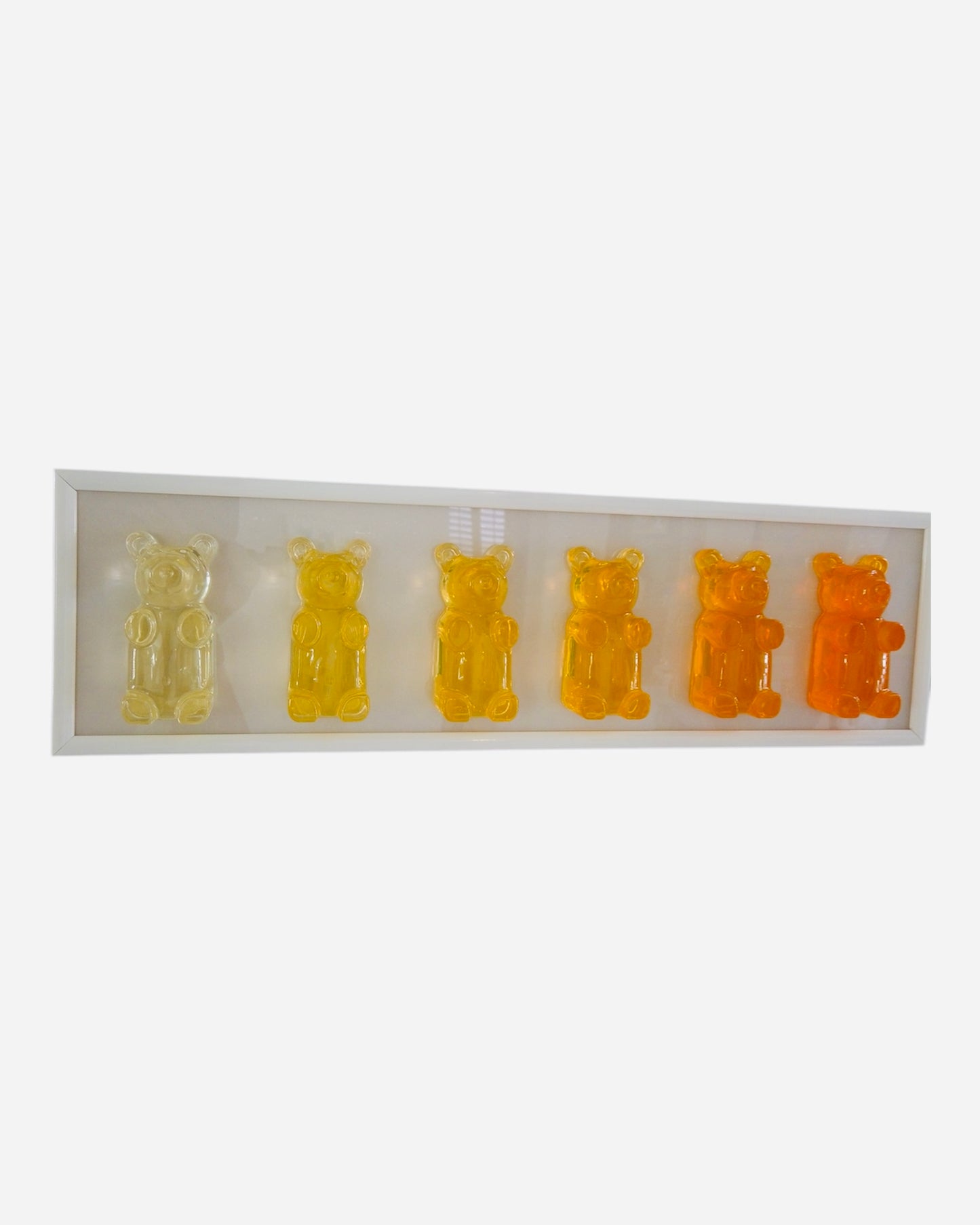 Yellow Ombre Gummy Bears Framed