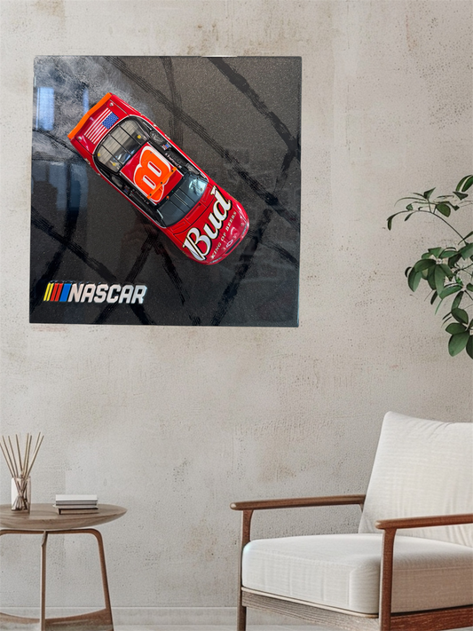 12” x 12” Dale Jr. NASCAR Diecast Resin Wall Art – Ready to Hang
