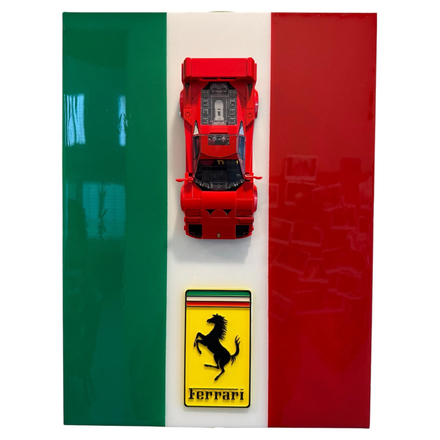 12” x 16” Lego Ferrari F40 Wall Art
