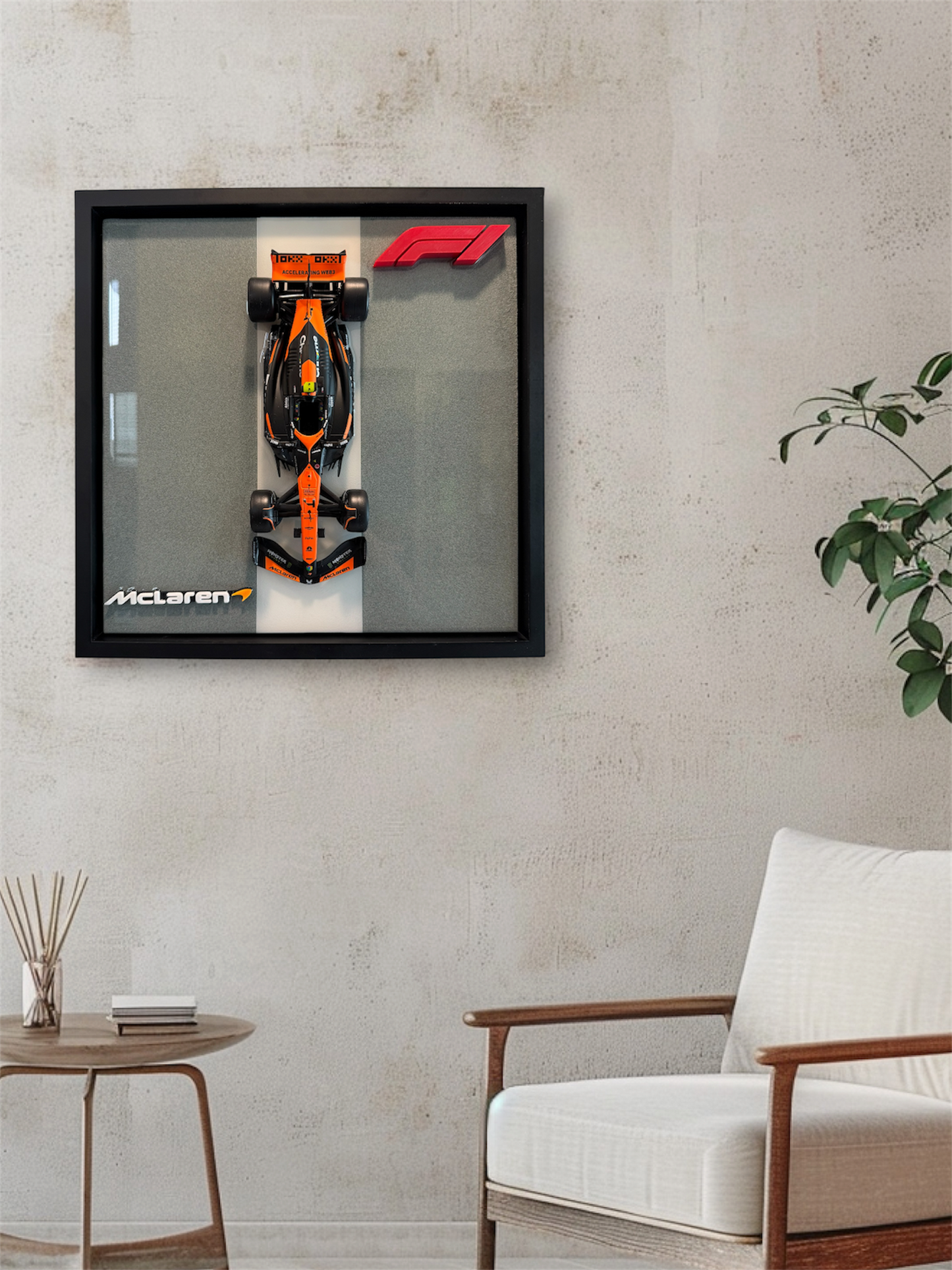 Mclaren Lando Norris Resin Wall Art Diecast Display