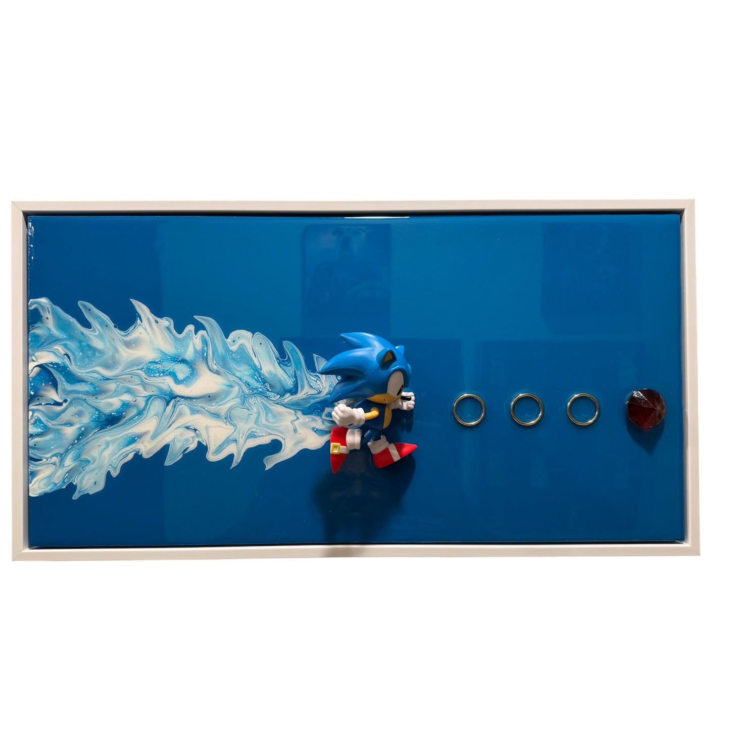 Sonic The Hedgehog Resin Art 20x10 (Copy)