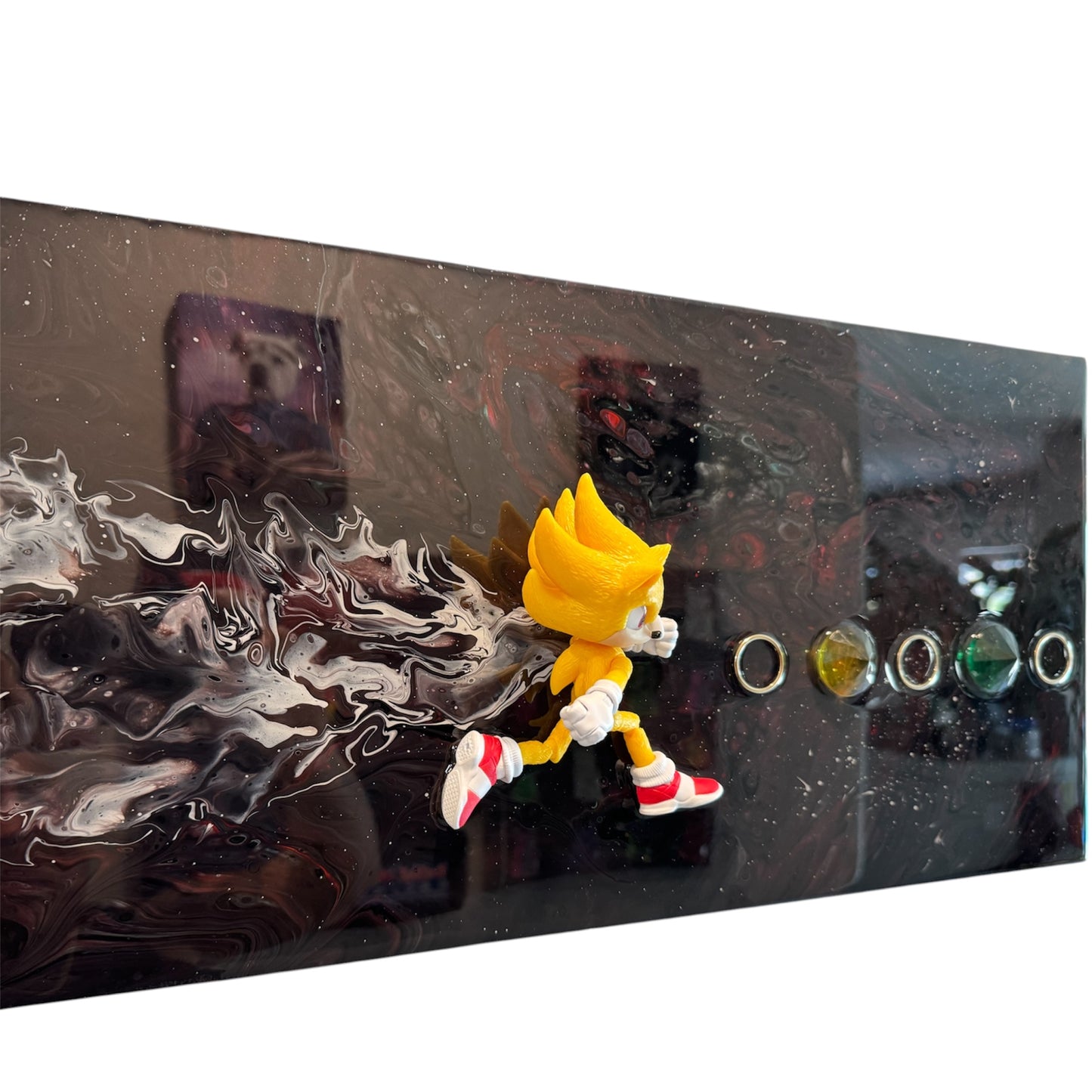 Starfall Super Sonic Galaxy Resin Wall Art 20x10