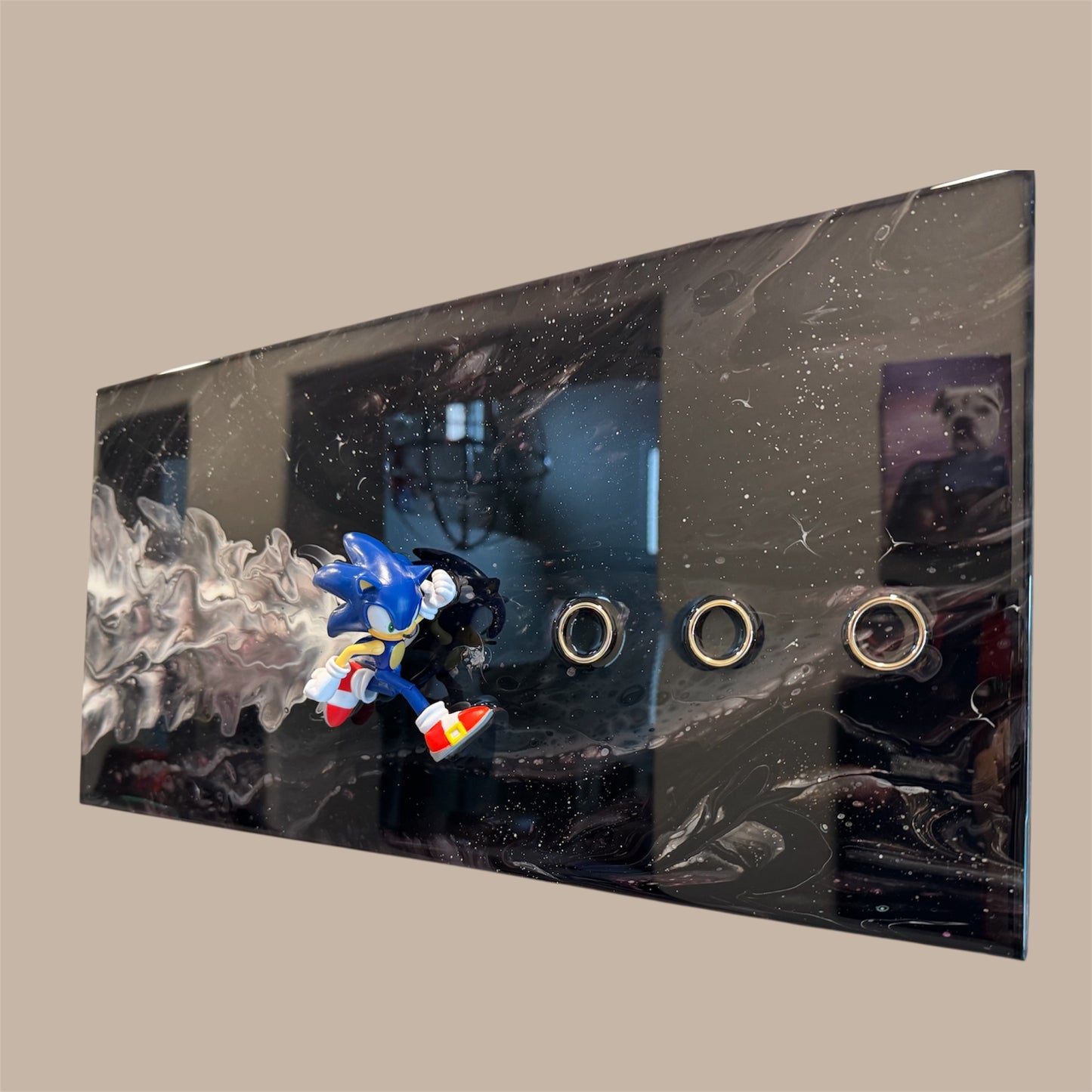 Sonic Cosmic Nebula Resin Wall Art 20x10
