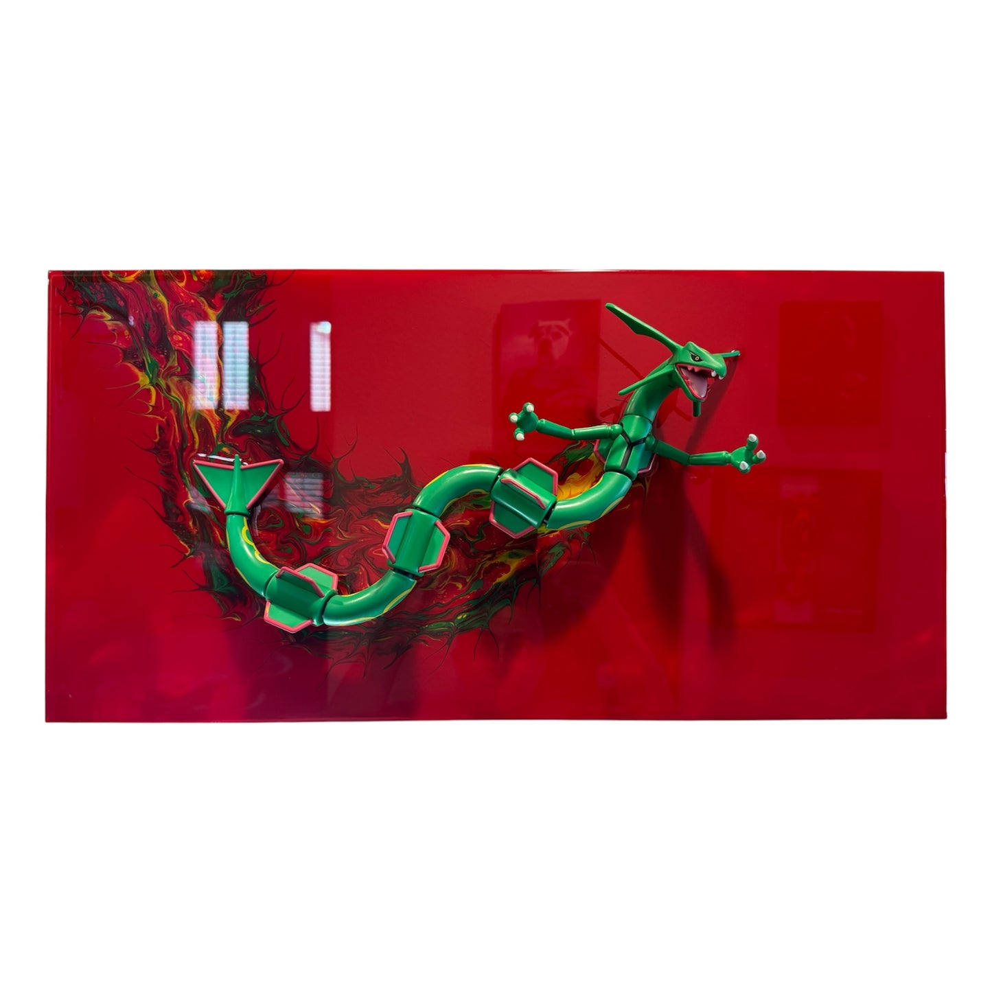 Pokemon Rayquaza Resin Art 24x12 Panel