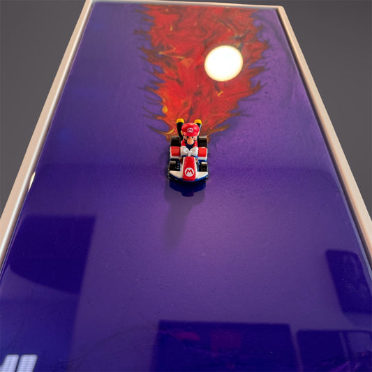 MARIO KART 3D RESIN ART — 20x10 FRAMED