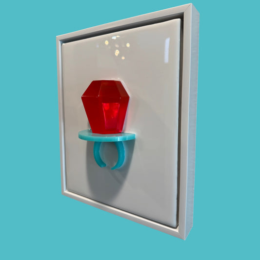 Luxury Tiffany Ring Pop One-of-One Resin Pop Art