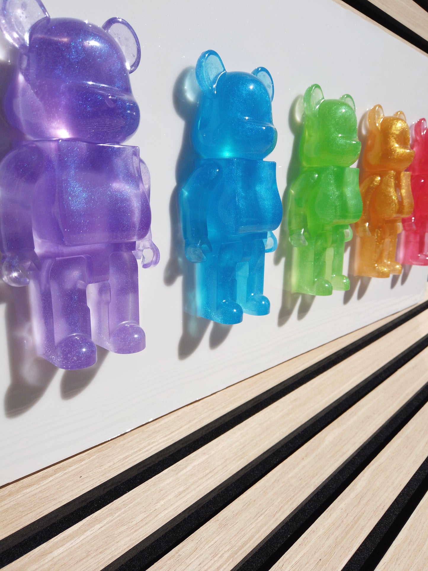 Rainbow Glitter Brick Bears