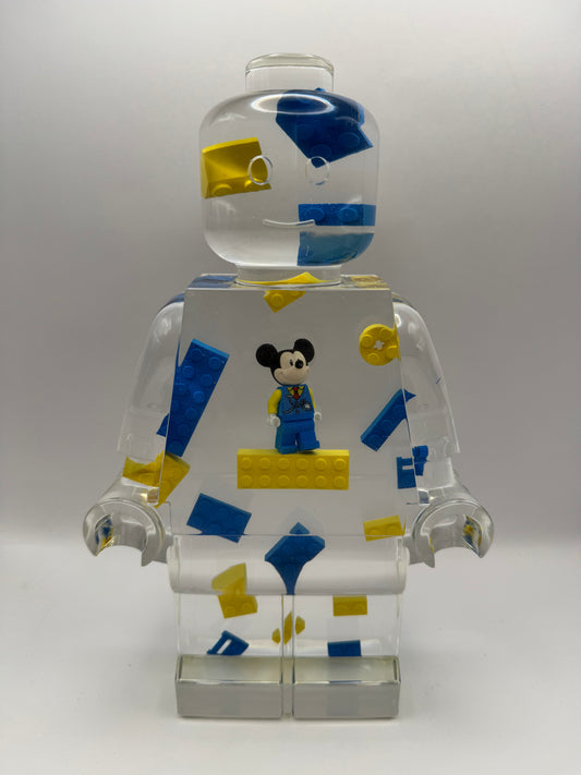 Celebration Train Mickey Conductor Minifig Resin Robot Art