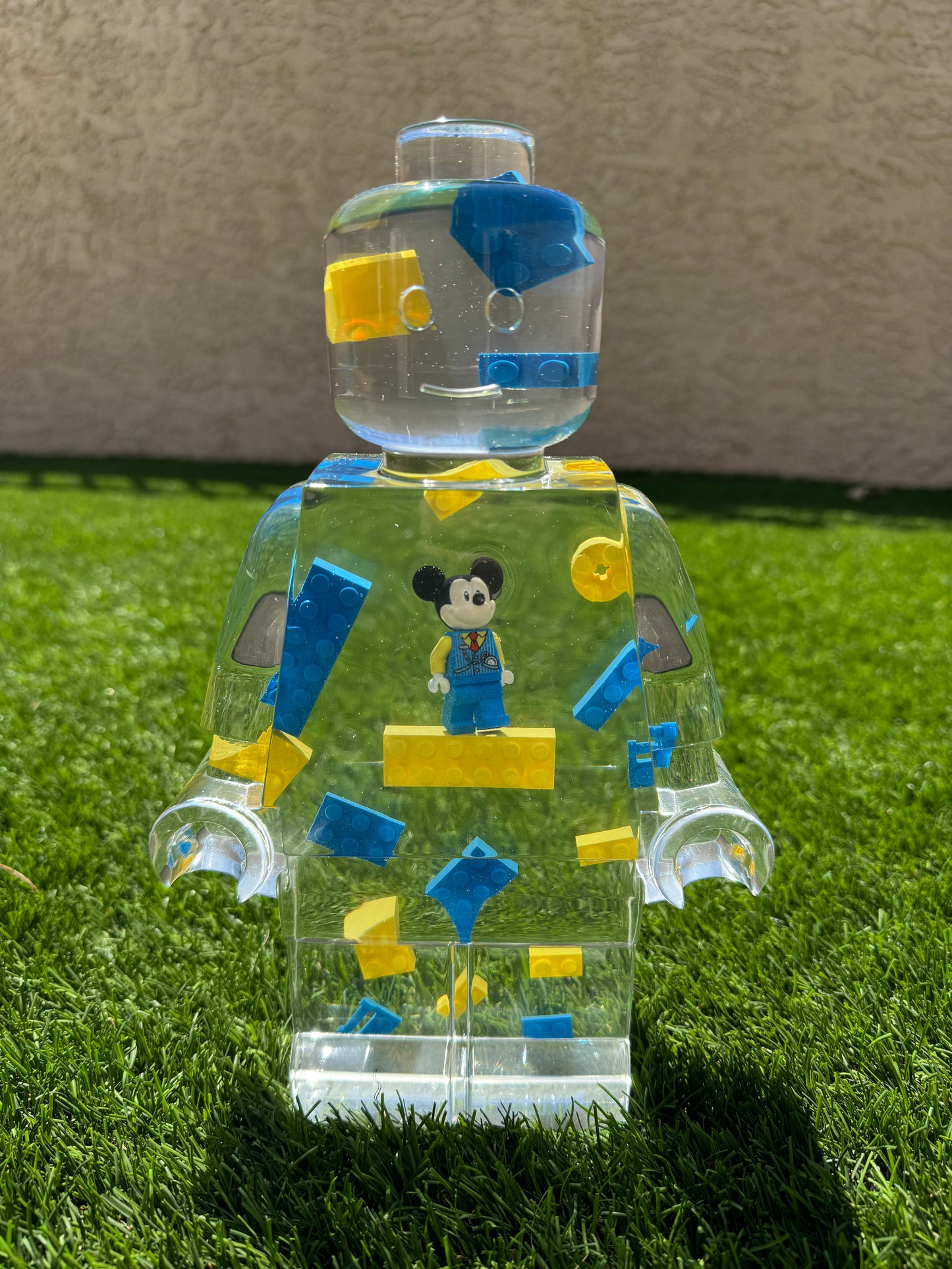 Celebration Train Mickey Mouse Craft Minifig Resin Robot Art