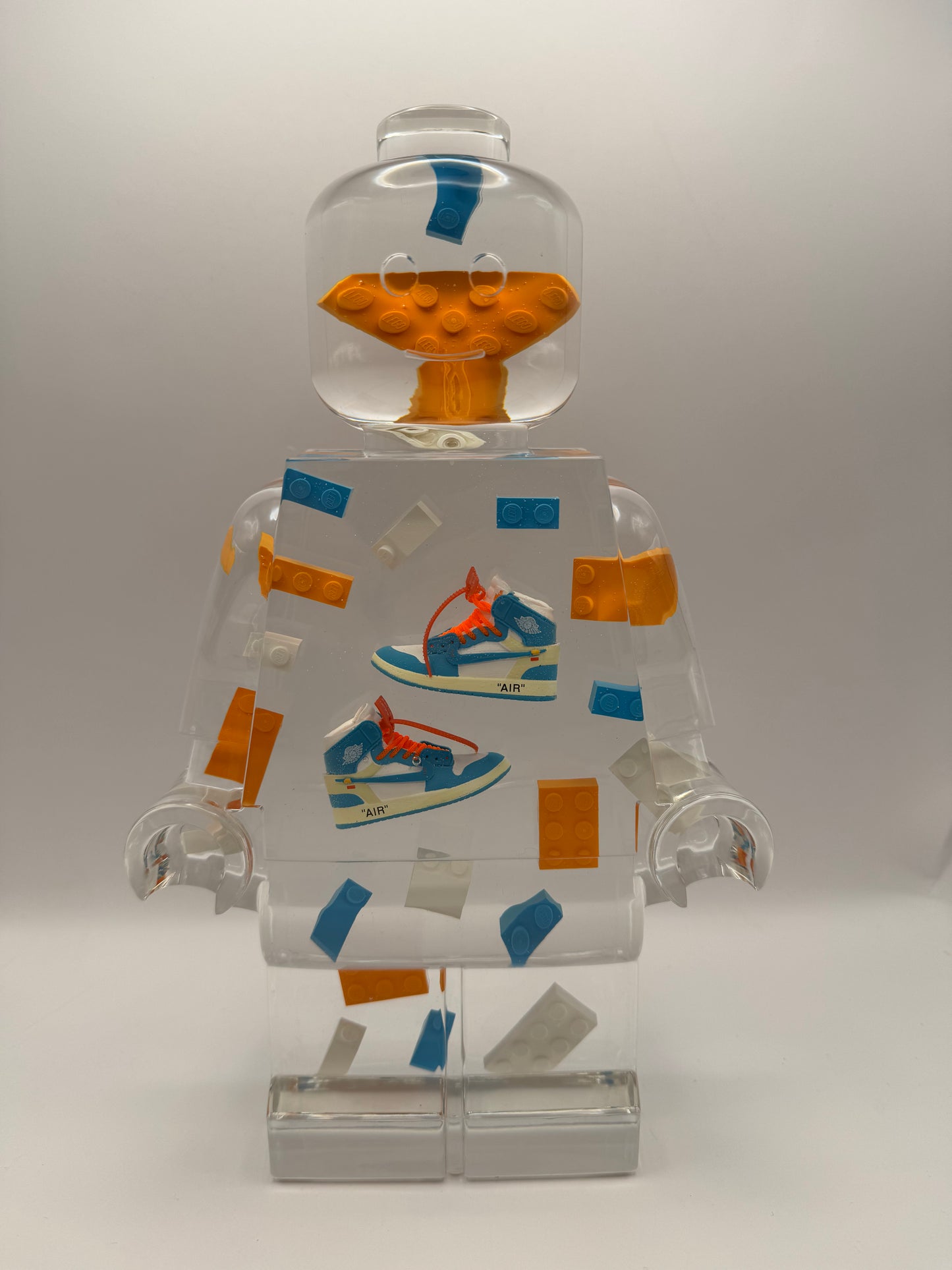Air Jordan 1 Retro High "Off-White - UNC"  Minifig Resin Robot Art