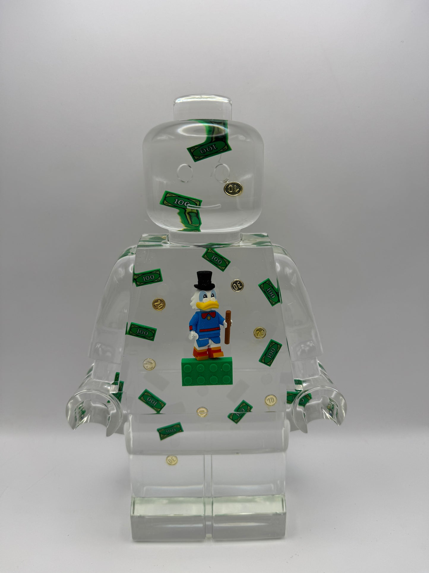 Scrooge Mcduck Minifig Resin Robot Art