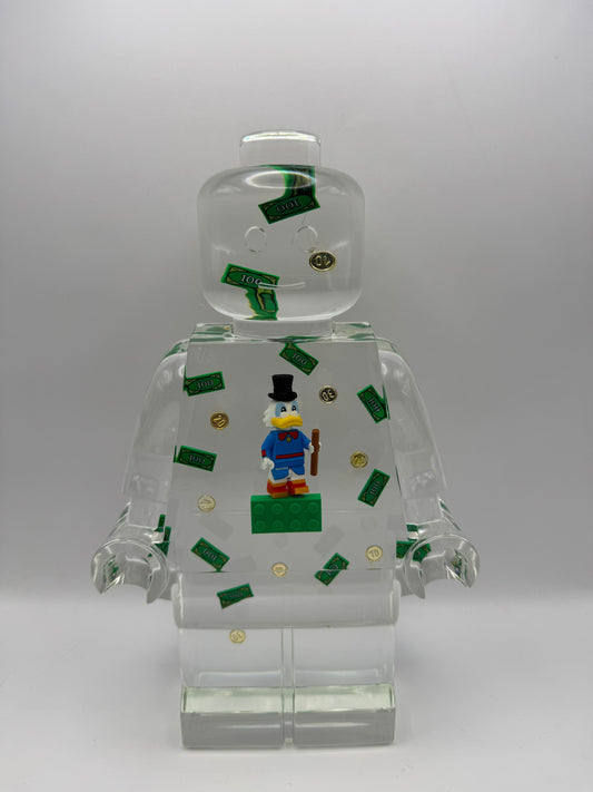 Scrooge Mcduck Minifig Resin Robot Art