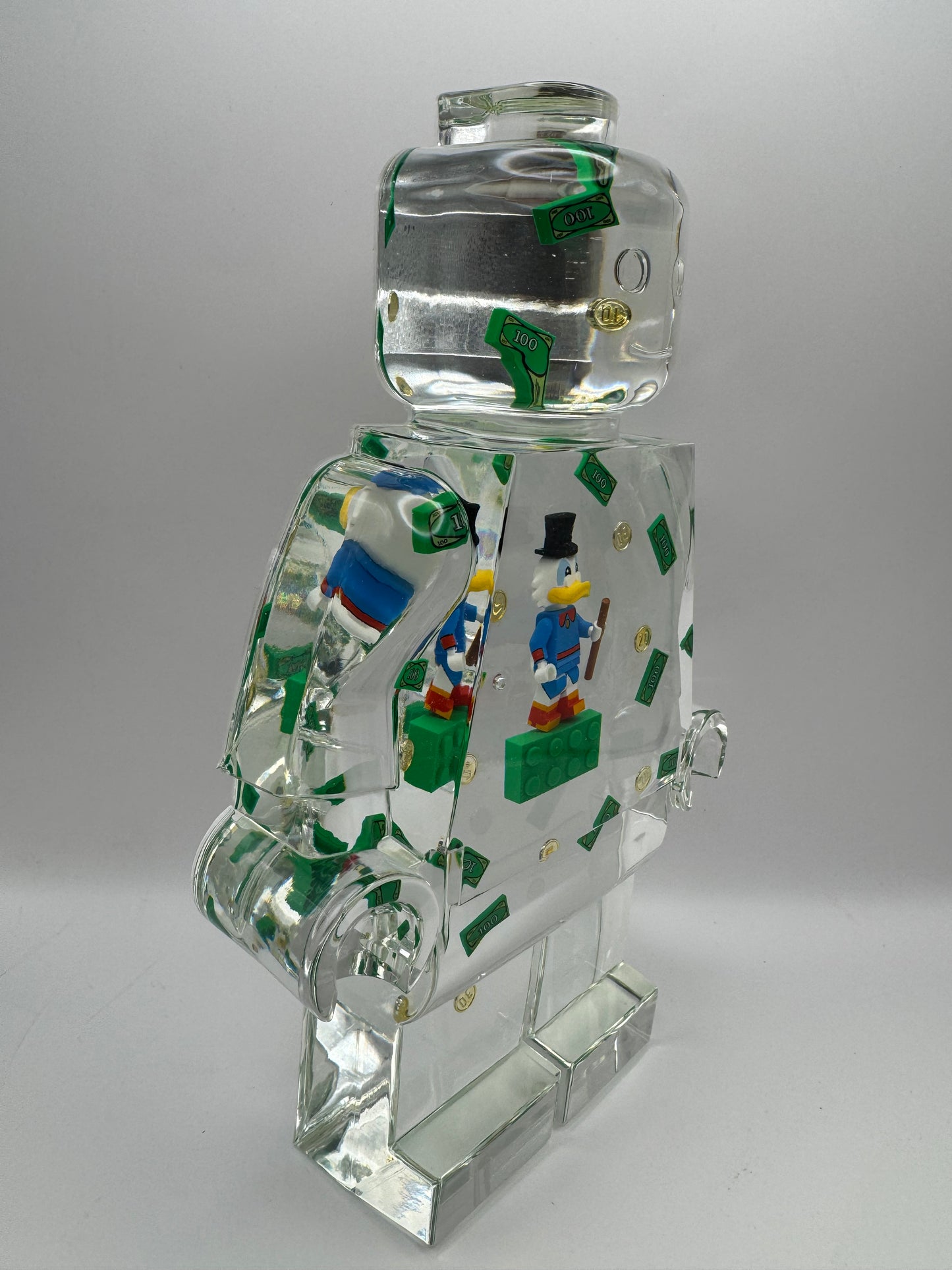 Scrooge Mcduck Minifig Resin Robot Art