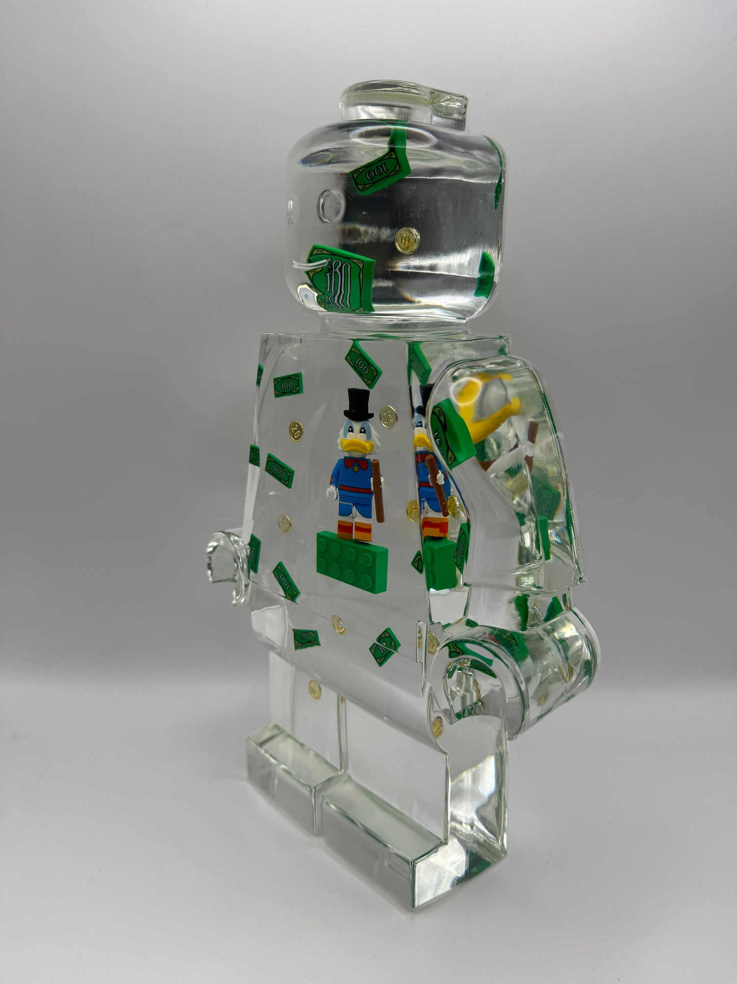 Scrooge Mcduck Minifig Resin Robot Art