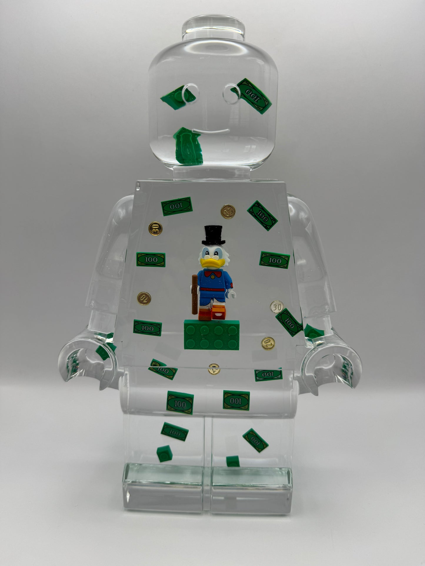 Scrooge Mcduck V2 Minifig Resin Robot Art