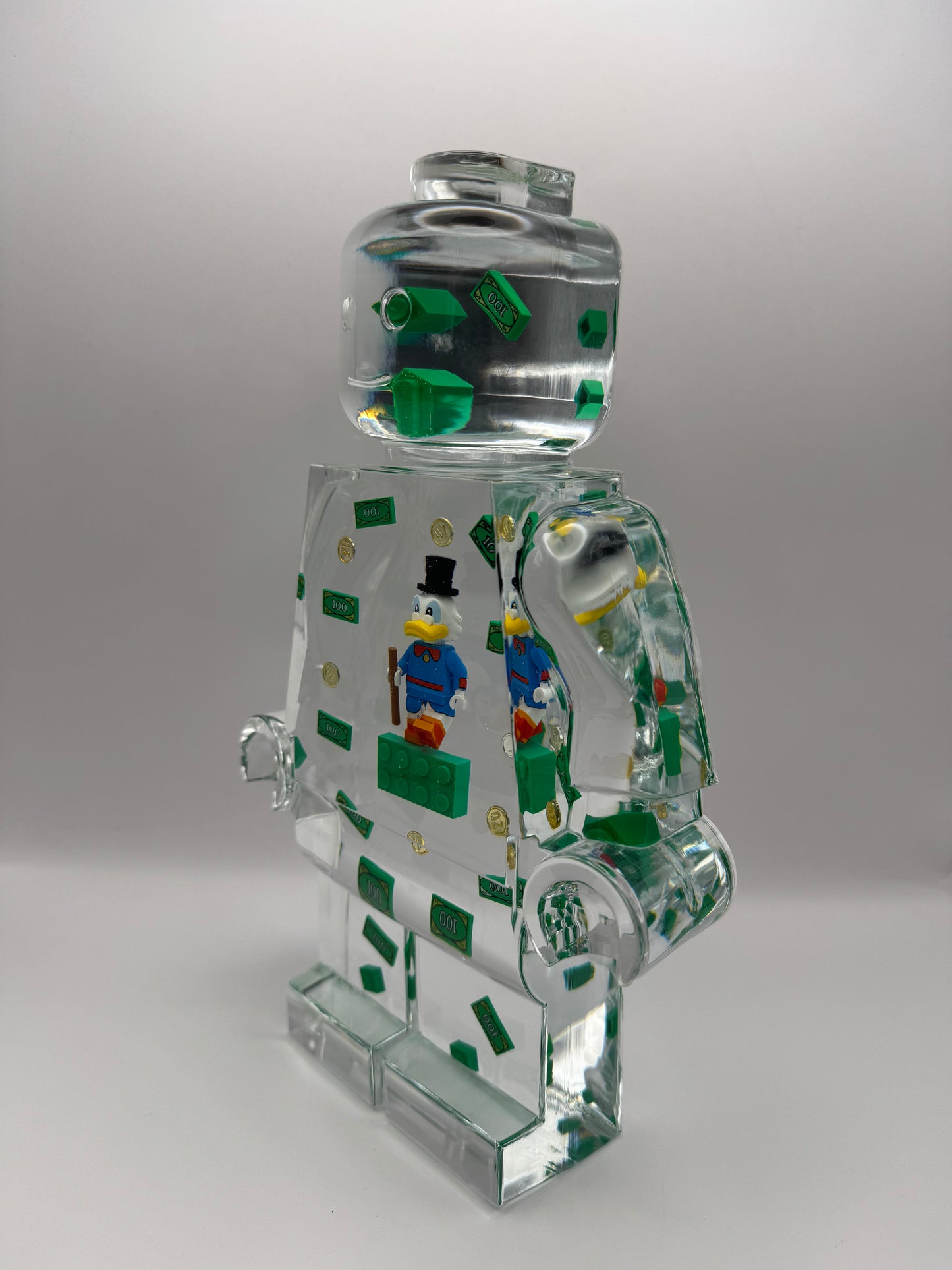 Scrooge Mcduck V2 Minifig Resin Robot Art