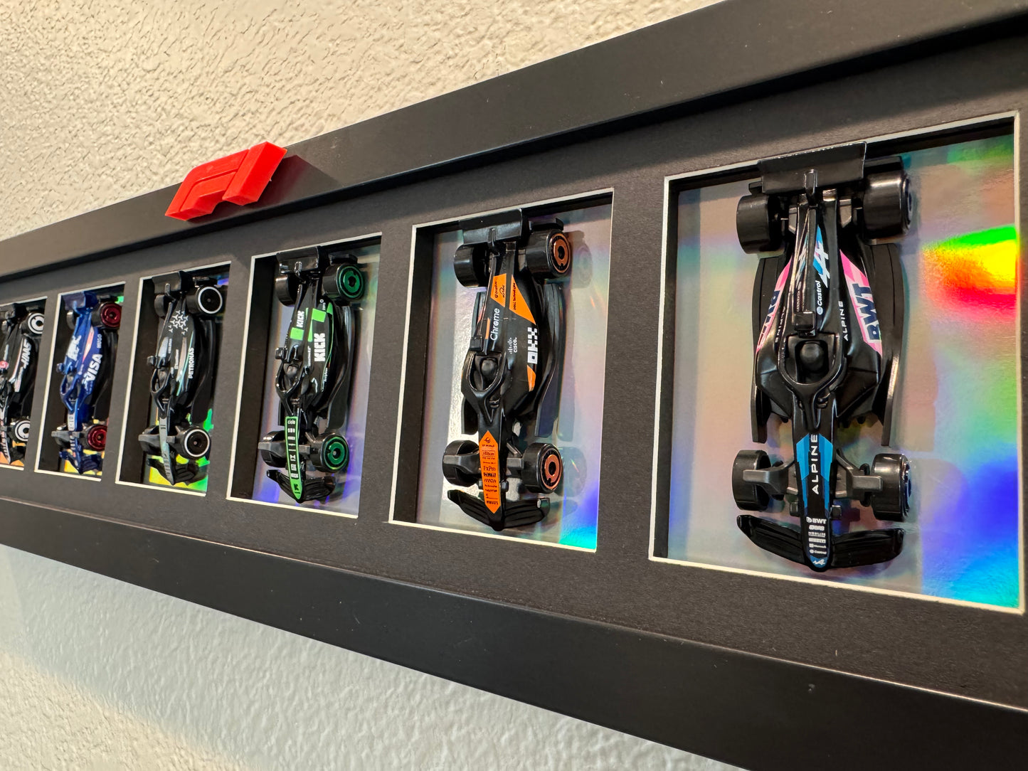 F1 Holographic Hot Wheels & Display Frame