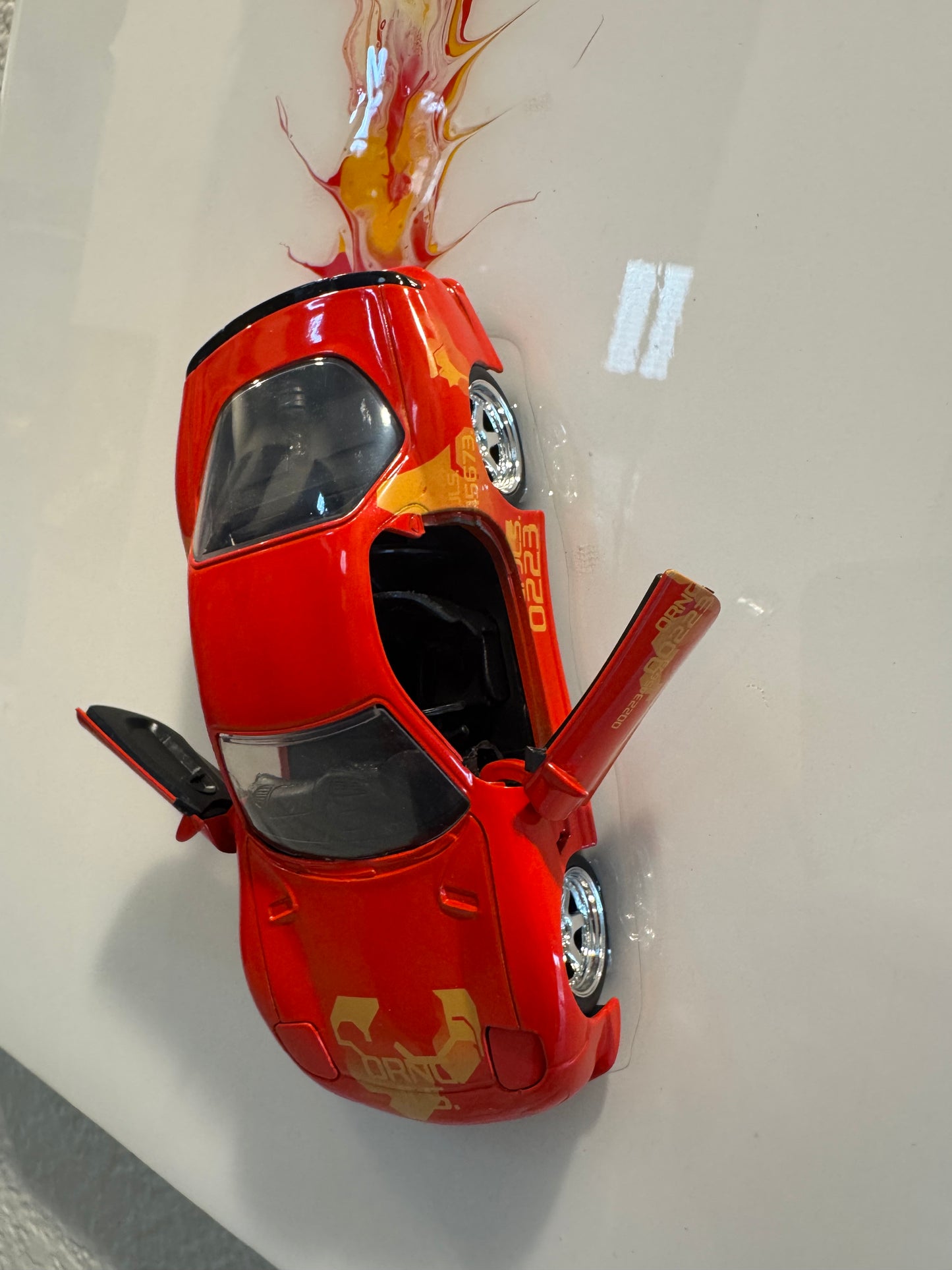 RX7 Die-cast Race Drifter Set on Resin!**
