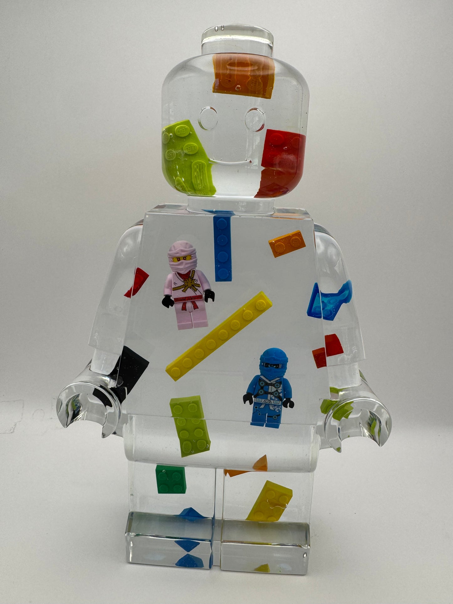 Ninja Brick Minifig Resin Robot Art