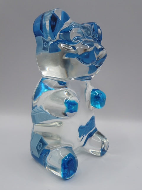 6 Inch Blue Building Block Bear