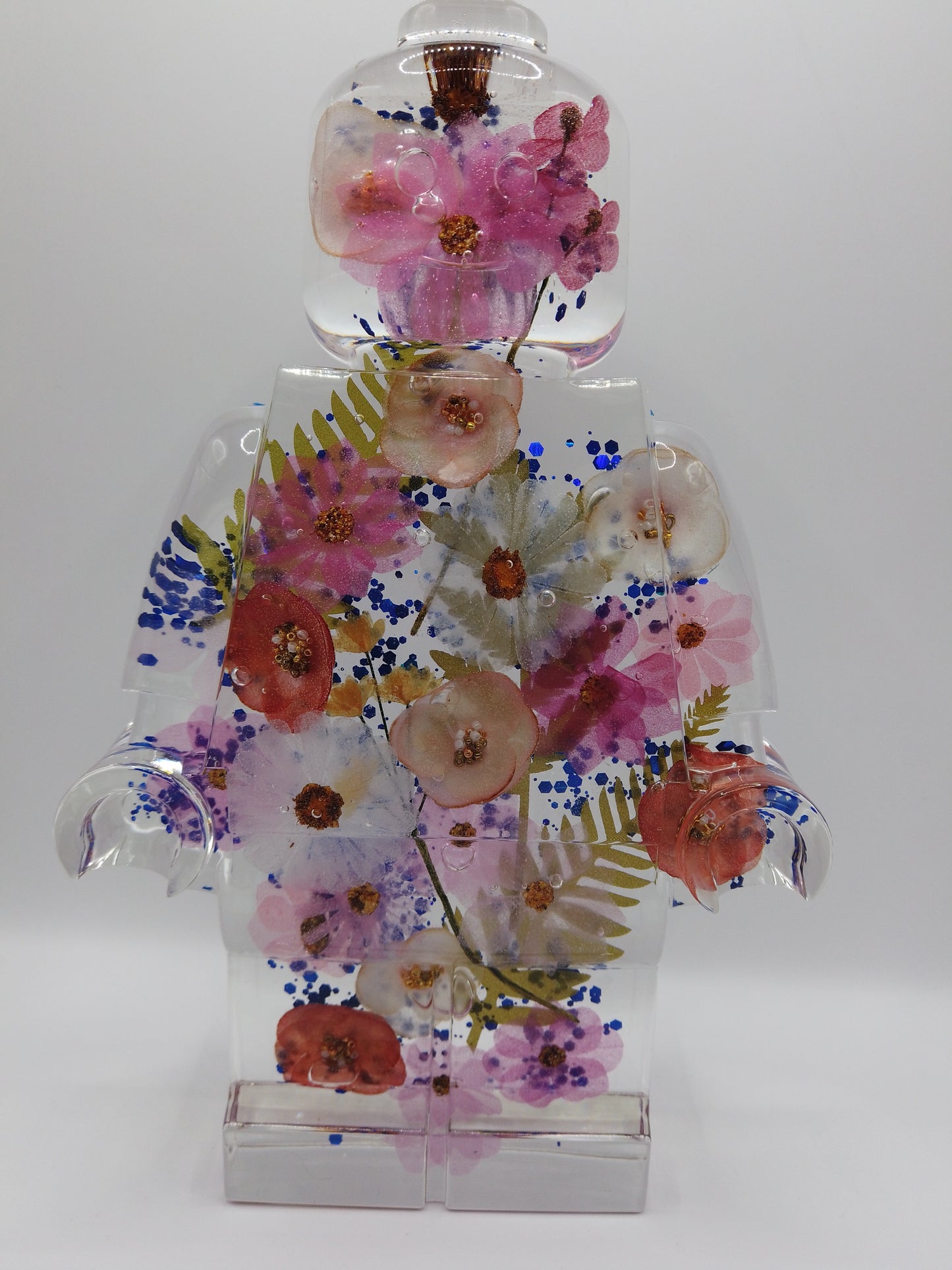 Pink Flower Glitter Robot *Click to Inquire