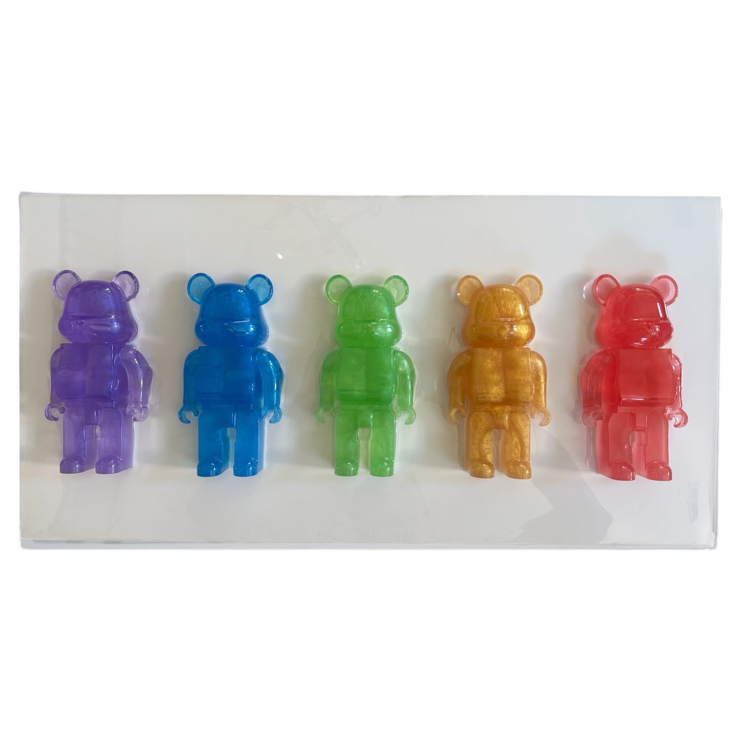 Rainbow Glitter Brick Bears
