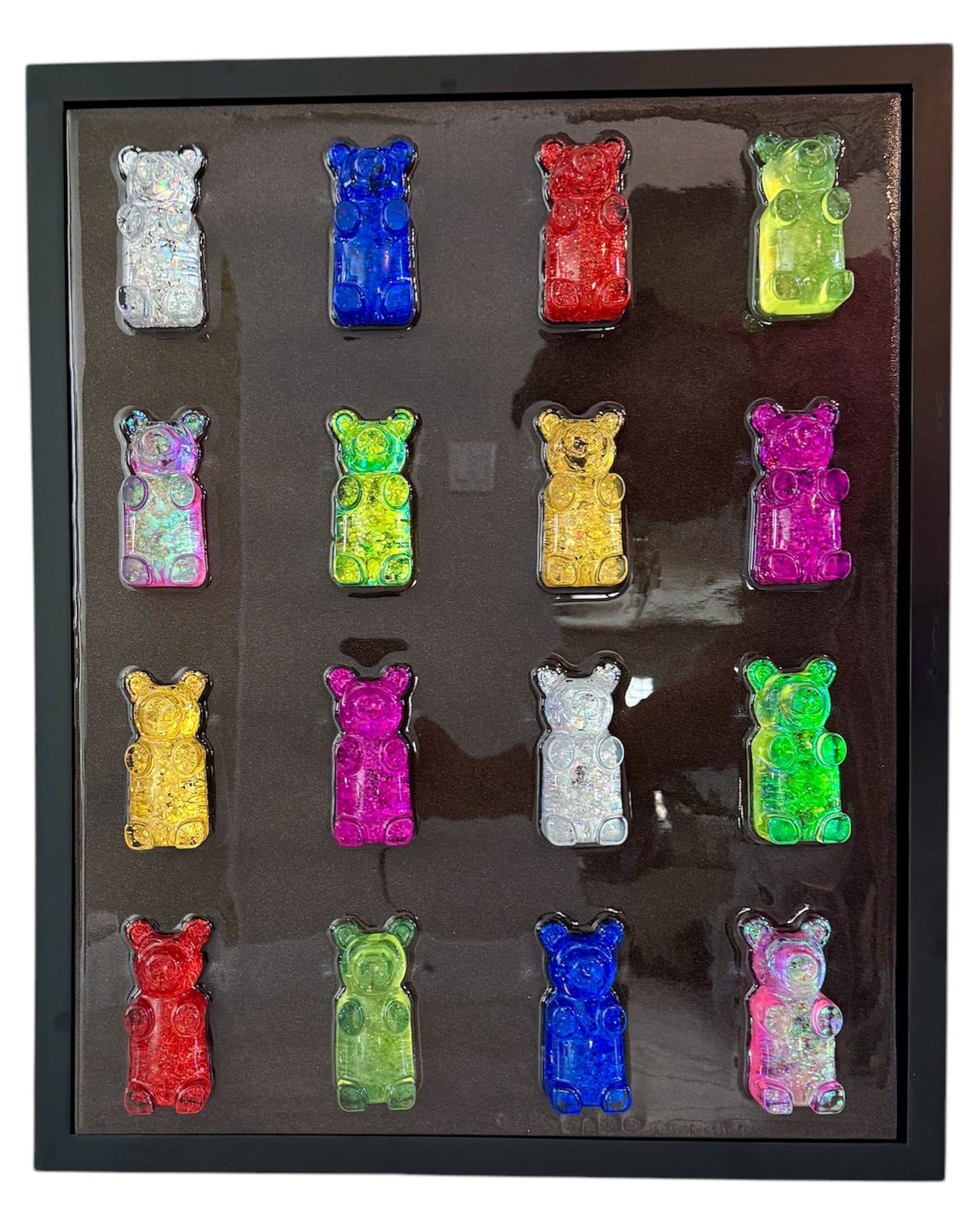 Sparkle Bears In Black Frame