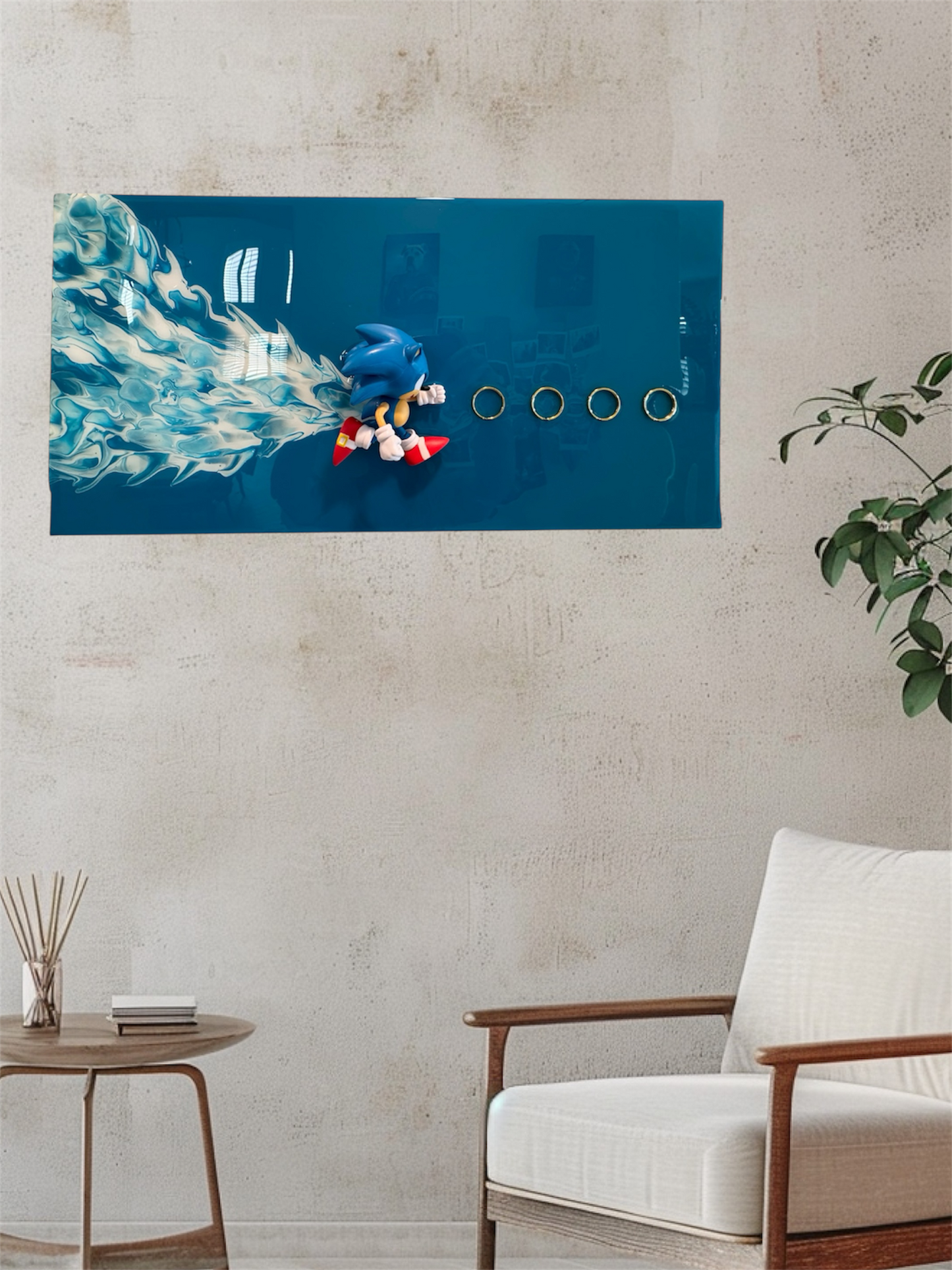 Limited Edition Sonic Wall Art! Bring the speed, style, and vibrant energy