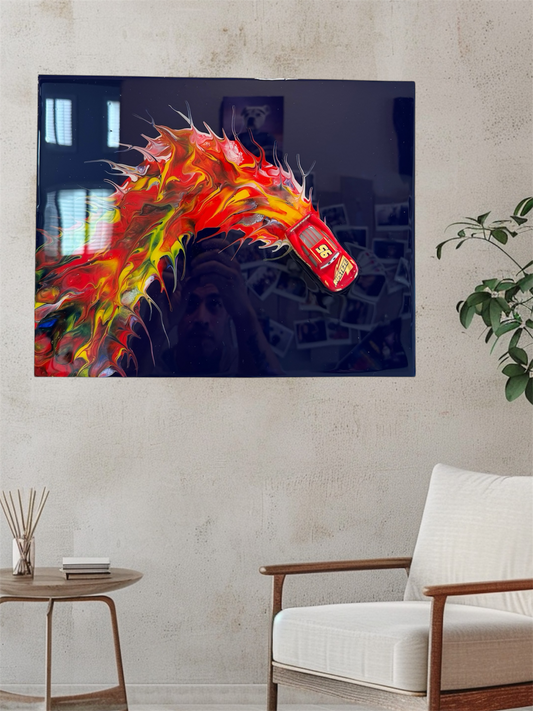 Ka-Chow Speed Resin Wall Art – 11x14 Framed Race Inspired Display