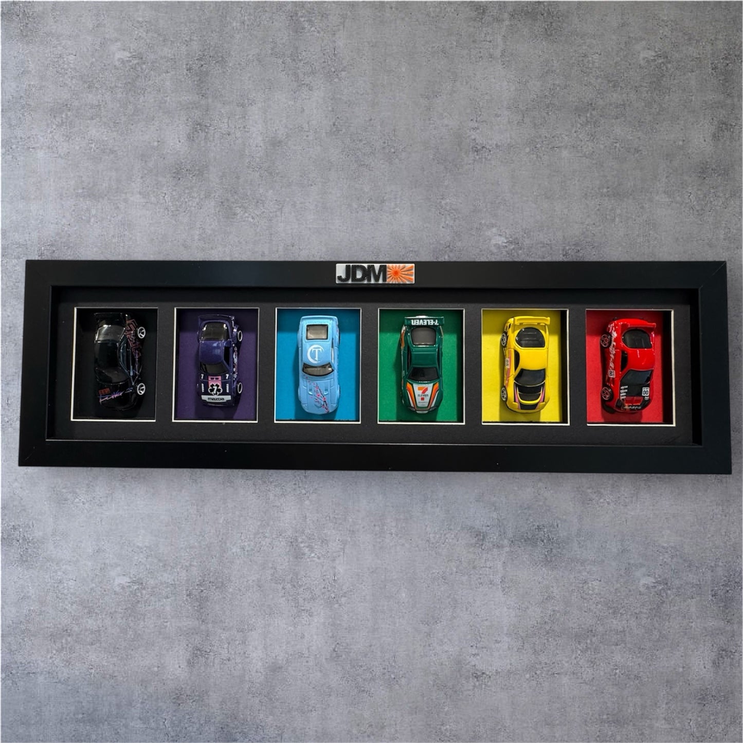 JDM Diecast Display Set of 6 Cars