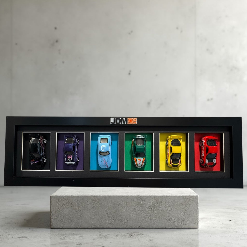 JDM Diecast Display Set of 6 Cars