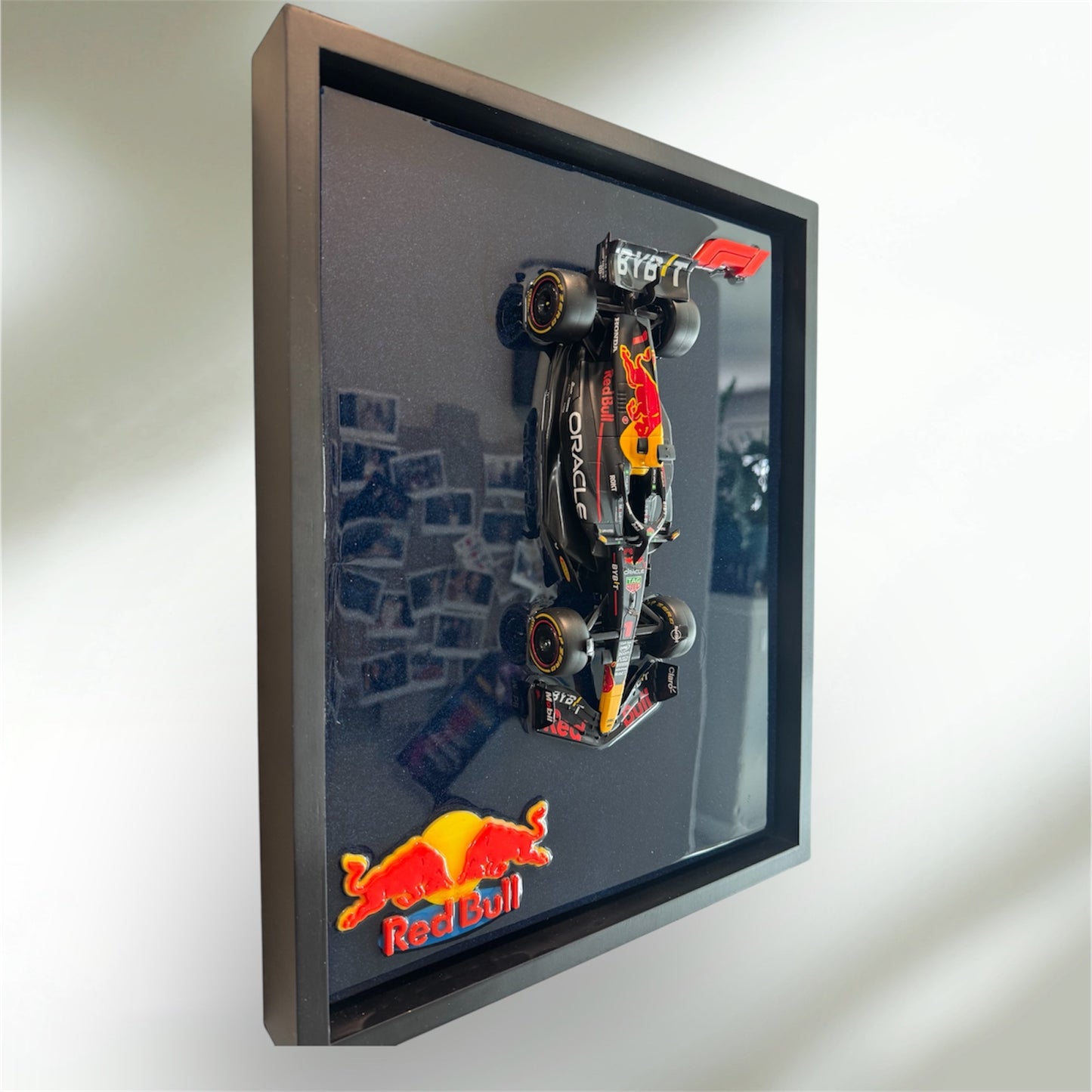F1 Red Bull Resin Wall Art • Premium 1:24 Die-Cast • Custom Frame 12" x 15"