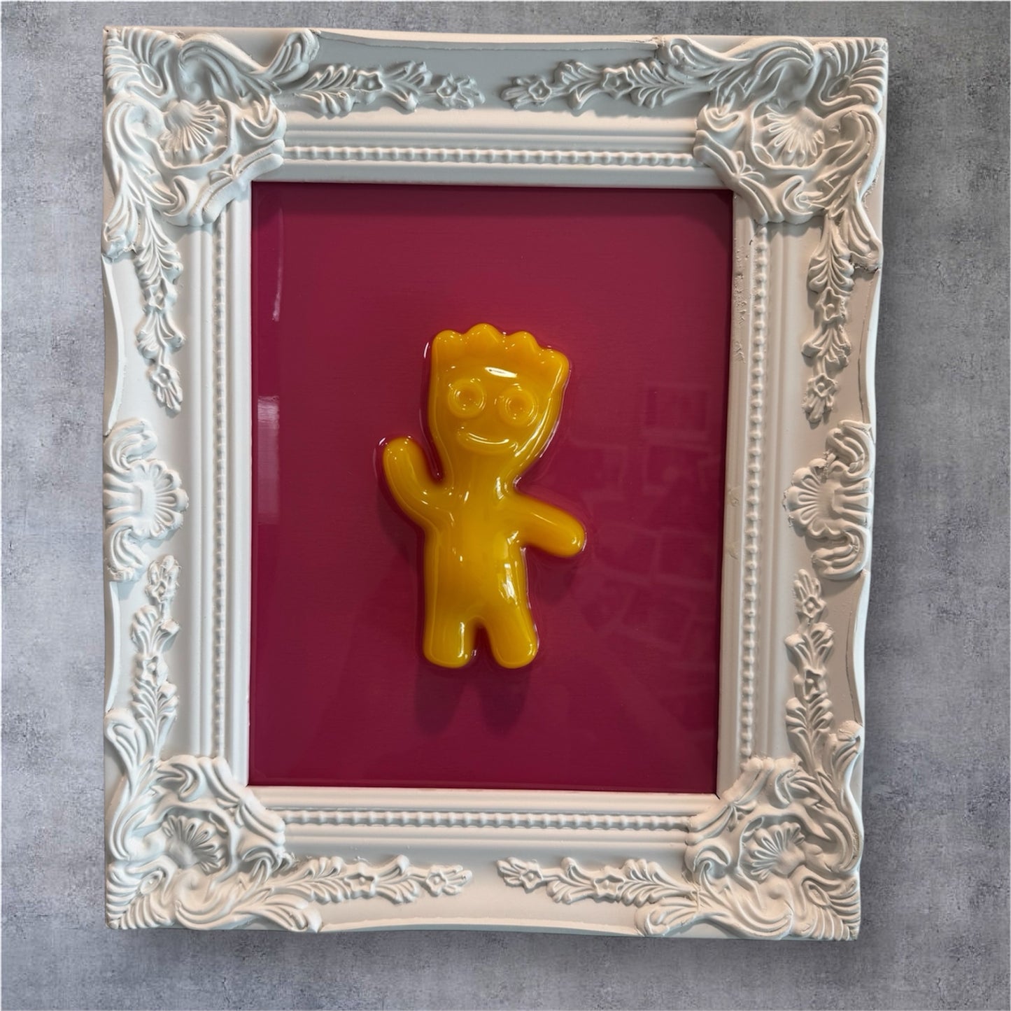 Pink Mango Pop Art Sour Patch Kid Resin Wall Art