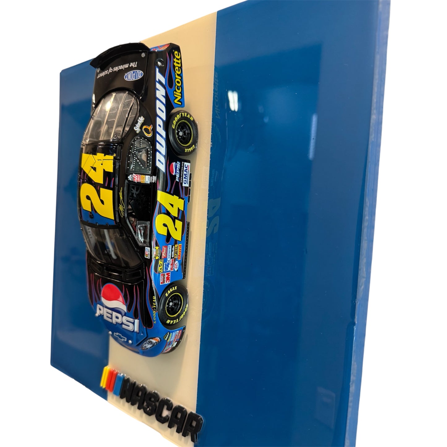 12” x 12” Jeff Gordon Pepsi NASCAR Diecast Resin Wall Art