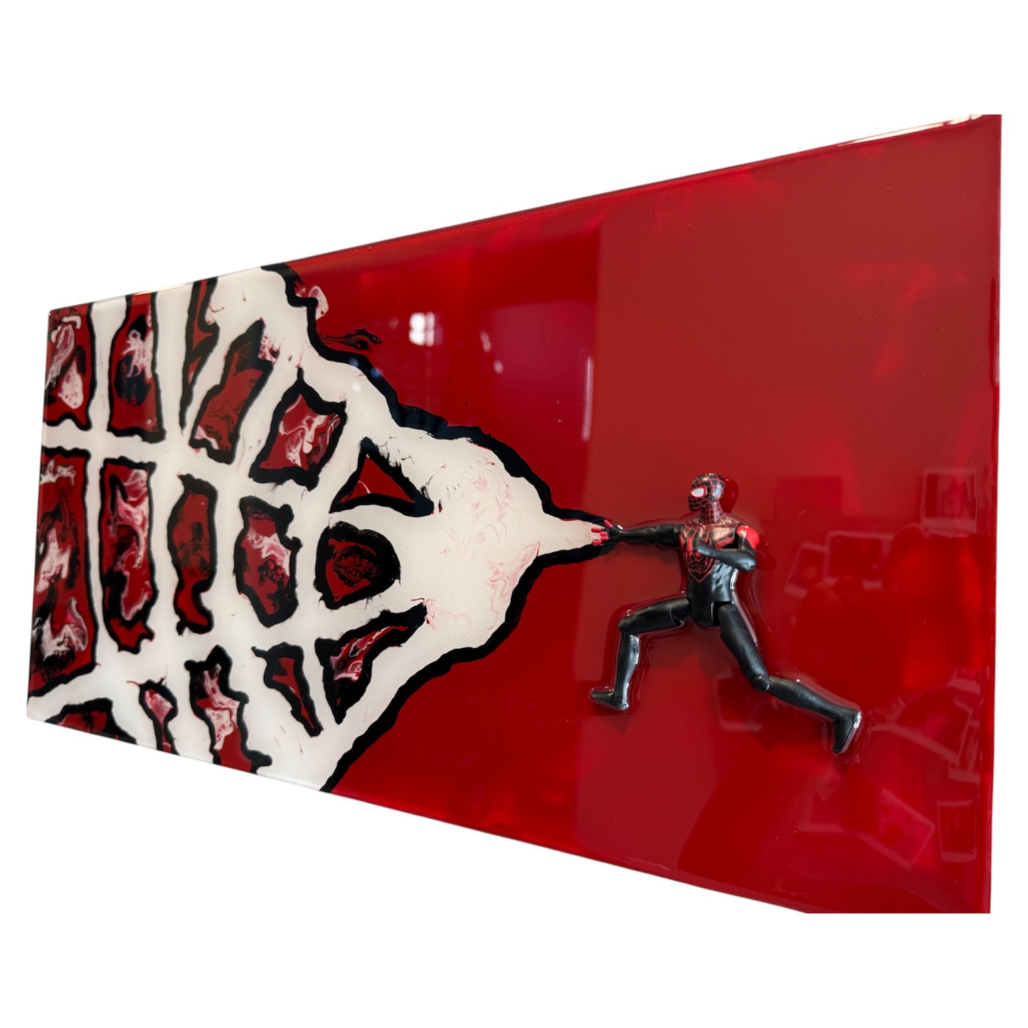 20” x 10” Resin Miles Medina "Spider-Man" Wall Art
