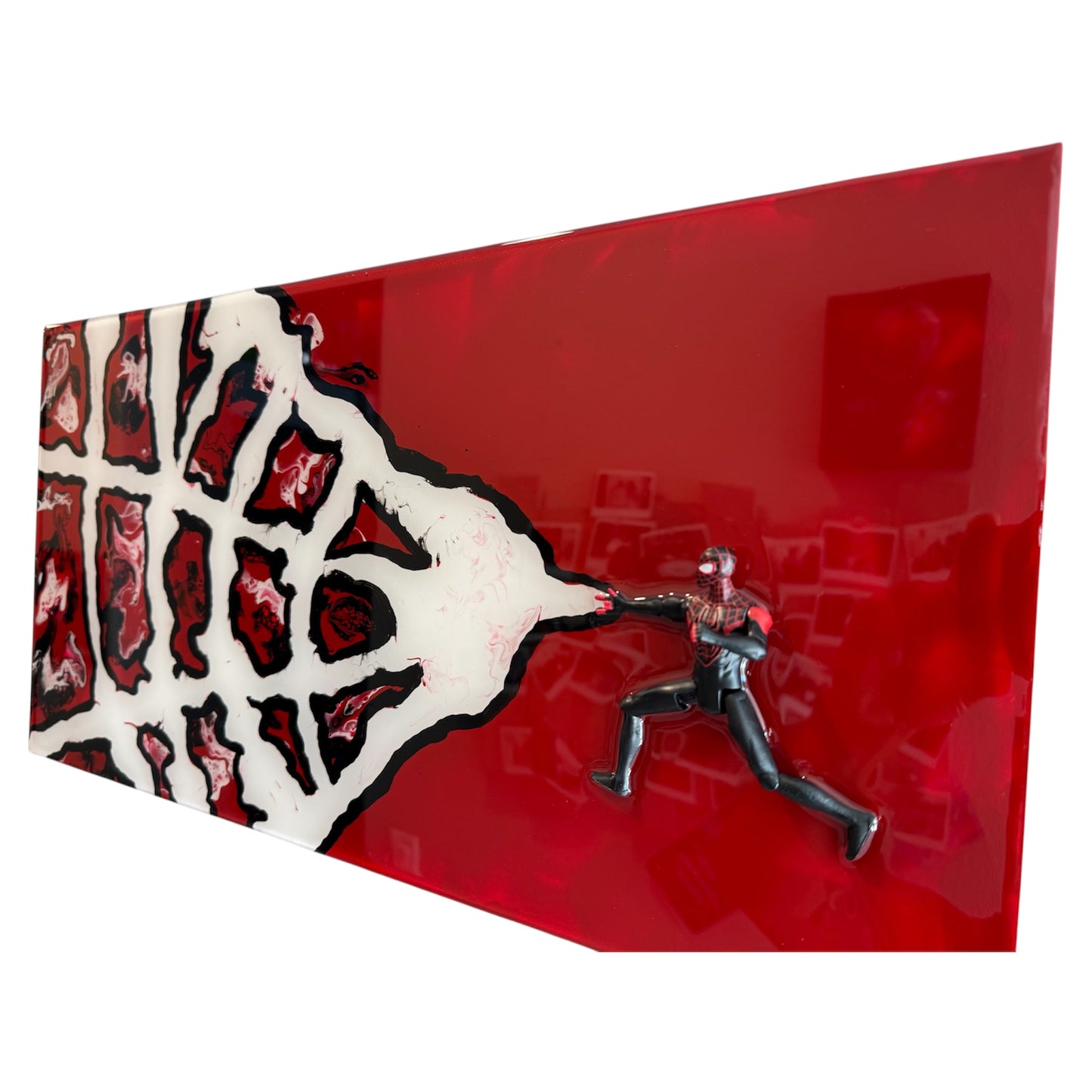 20” x 10” Resin Miles Medina "Spider-Man" Wall Art