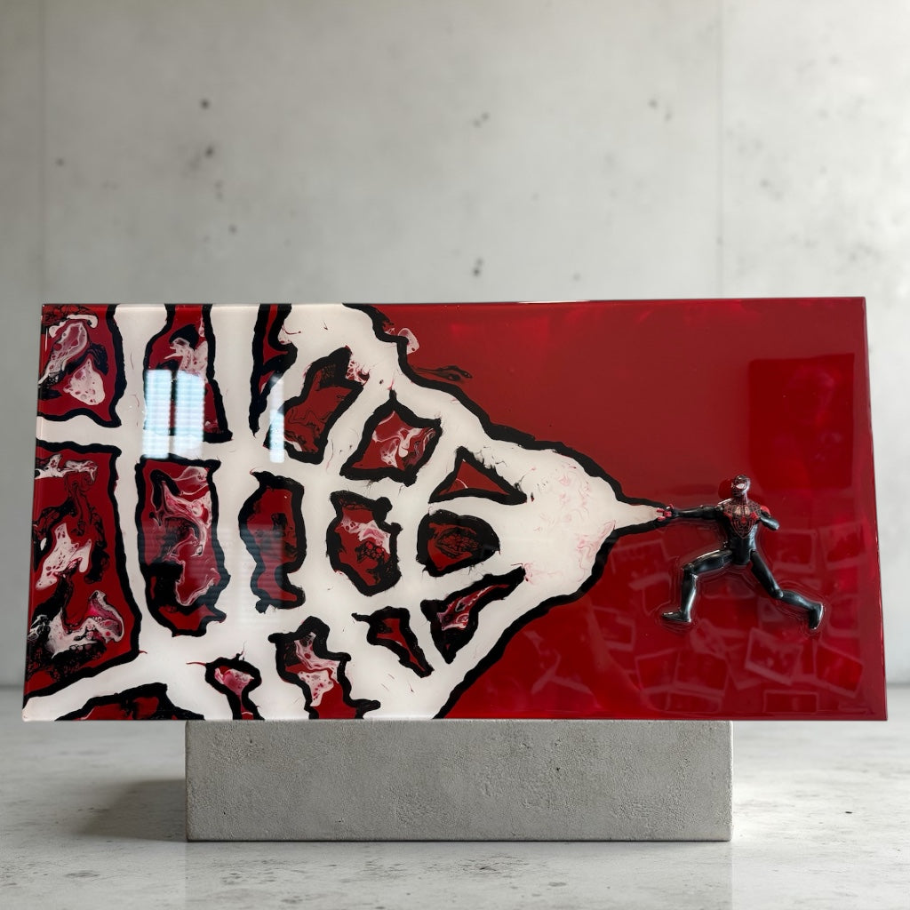 20” x 10” Resin Miles Medina "Spider-Man" Wall Art