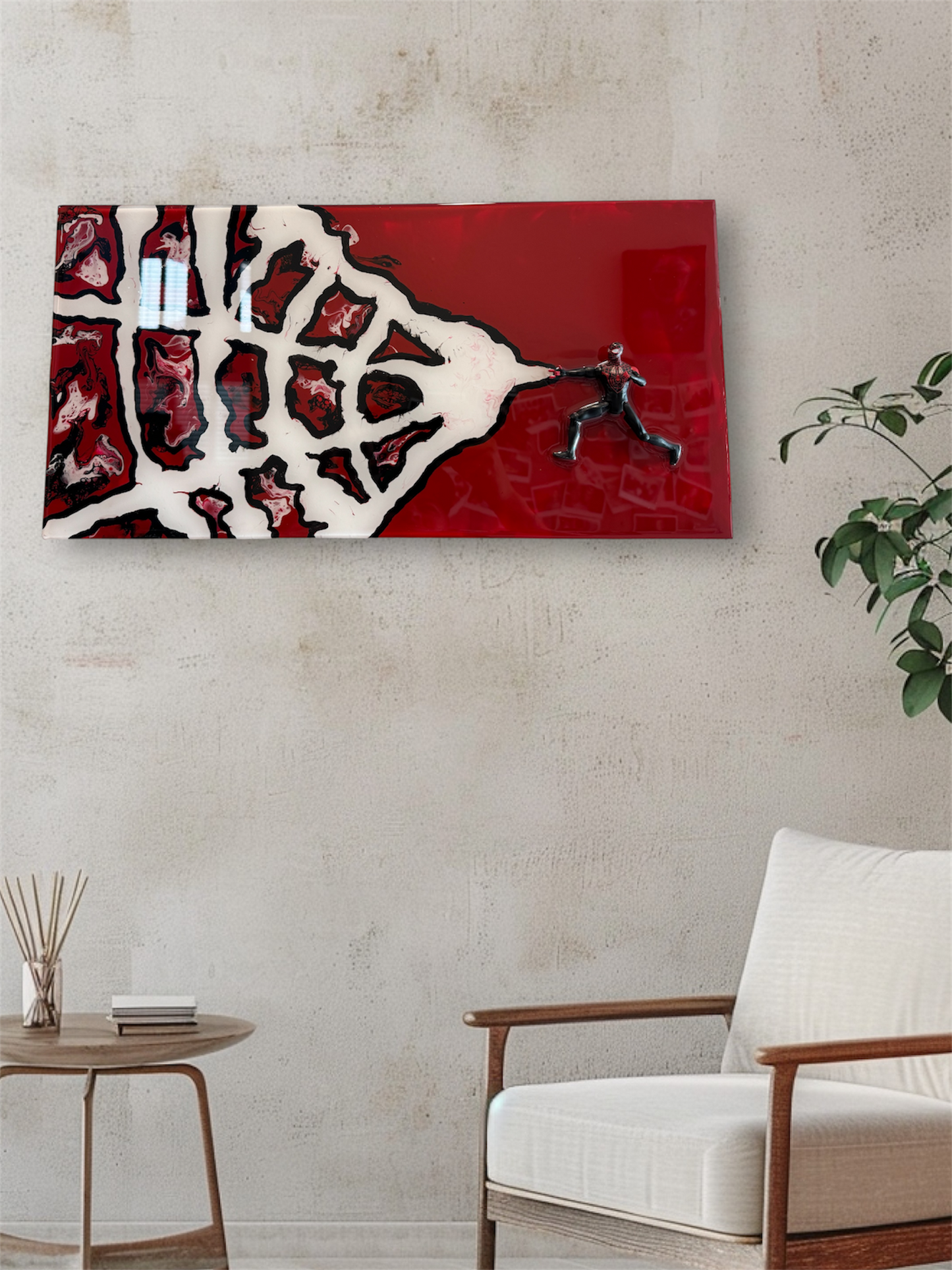 20” x 10” Resin Miles Medina "Spider-Man" Wall Art