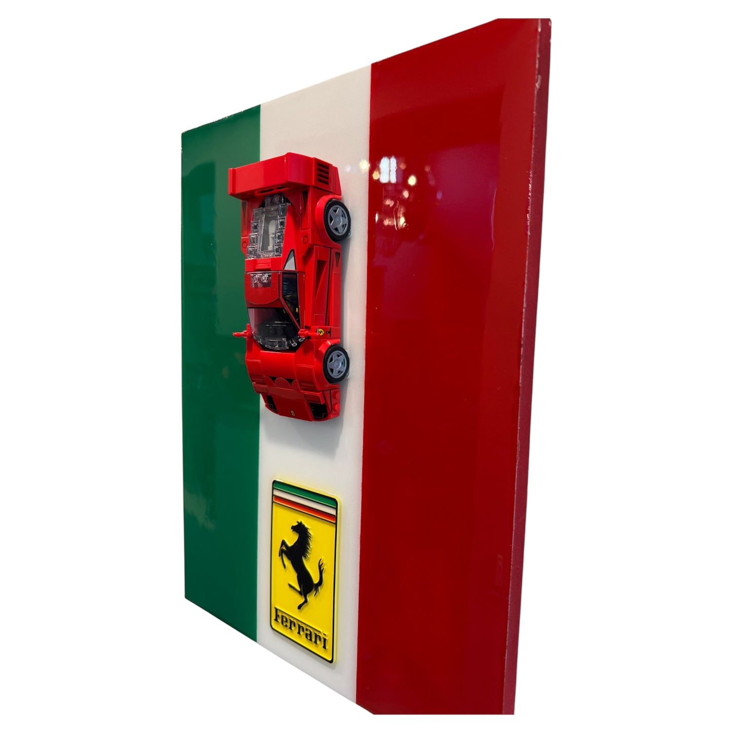 12” x 16” Lego Ferrari F40 Wall Art