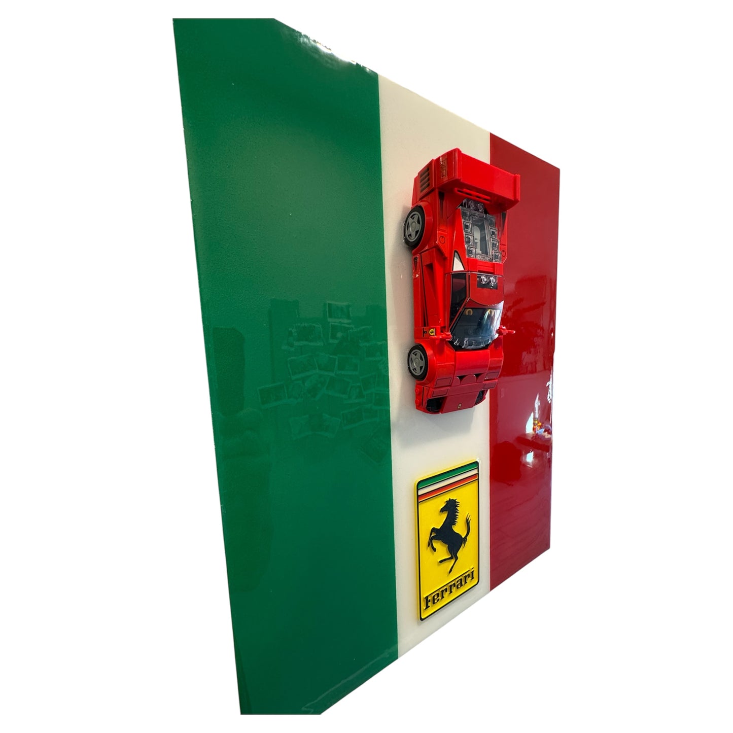 12” x 16” Lego Ferrari F40 Wall Art