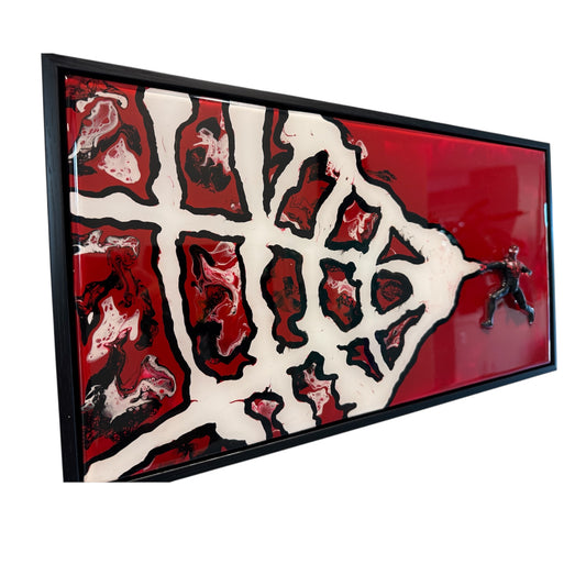 20” x 10” Resin Miles Medina "Spider-Man" Wall Art