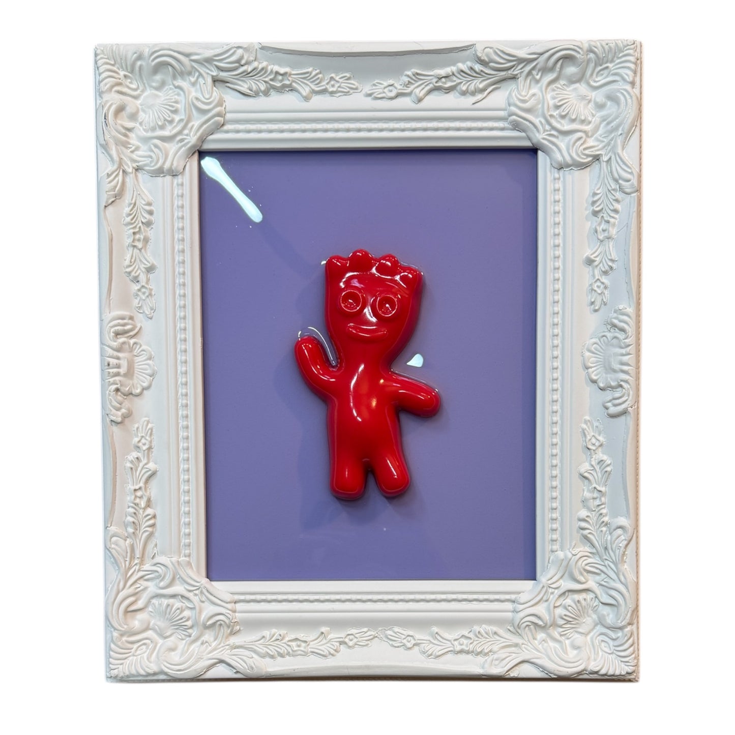 Pastel Pop Art Sour Patch Kid Resin Wall Art Framed