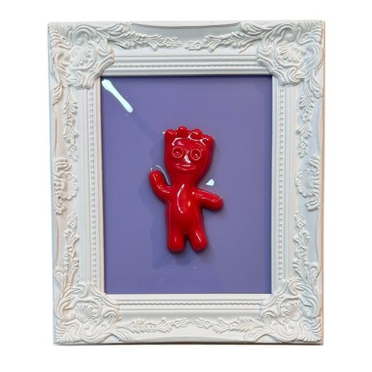 Pastel Pop Art Sour Patch Kid Resin Wall Art Framed