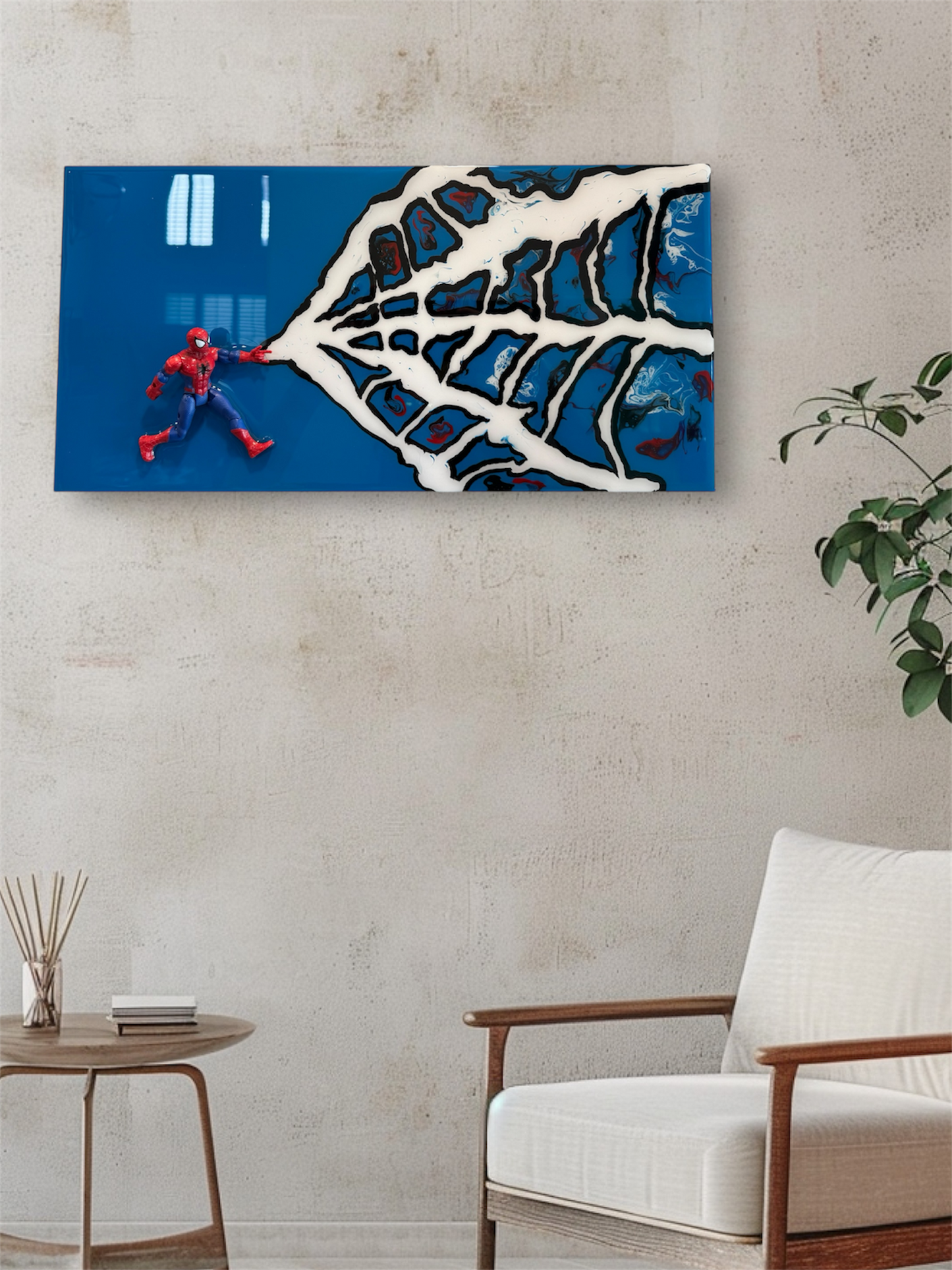Spider-Man 20x10 Blue Wall Art