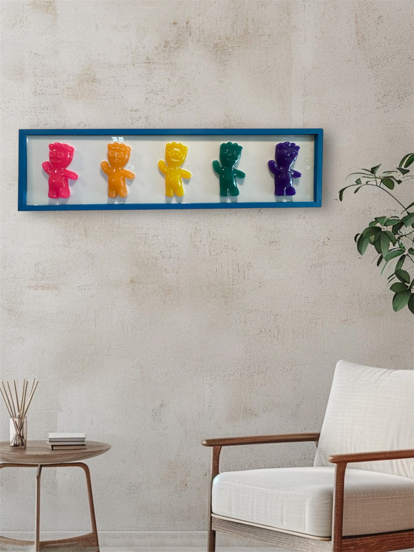 Rainbow Sour Patch Framed