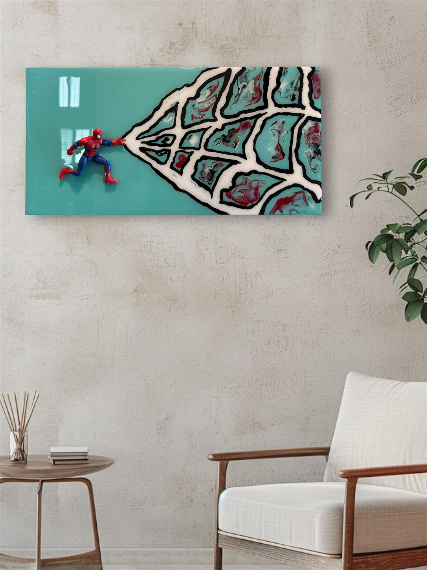 Spider-Man 20x10 Sea Green Wall Art